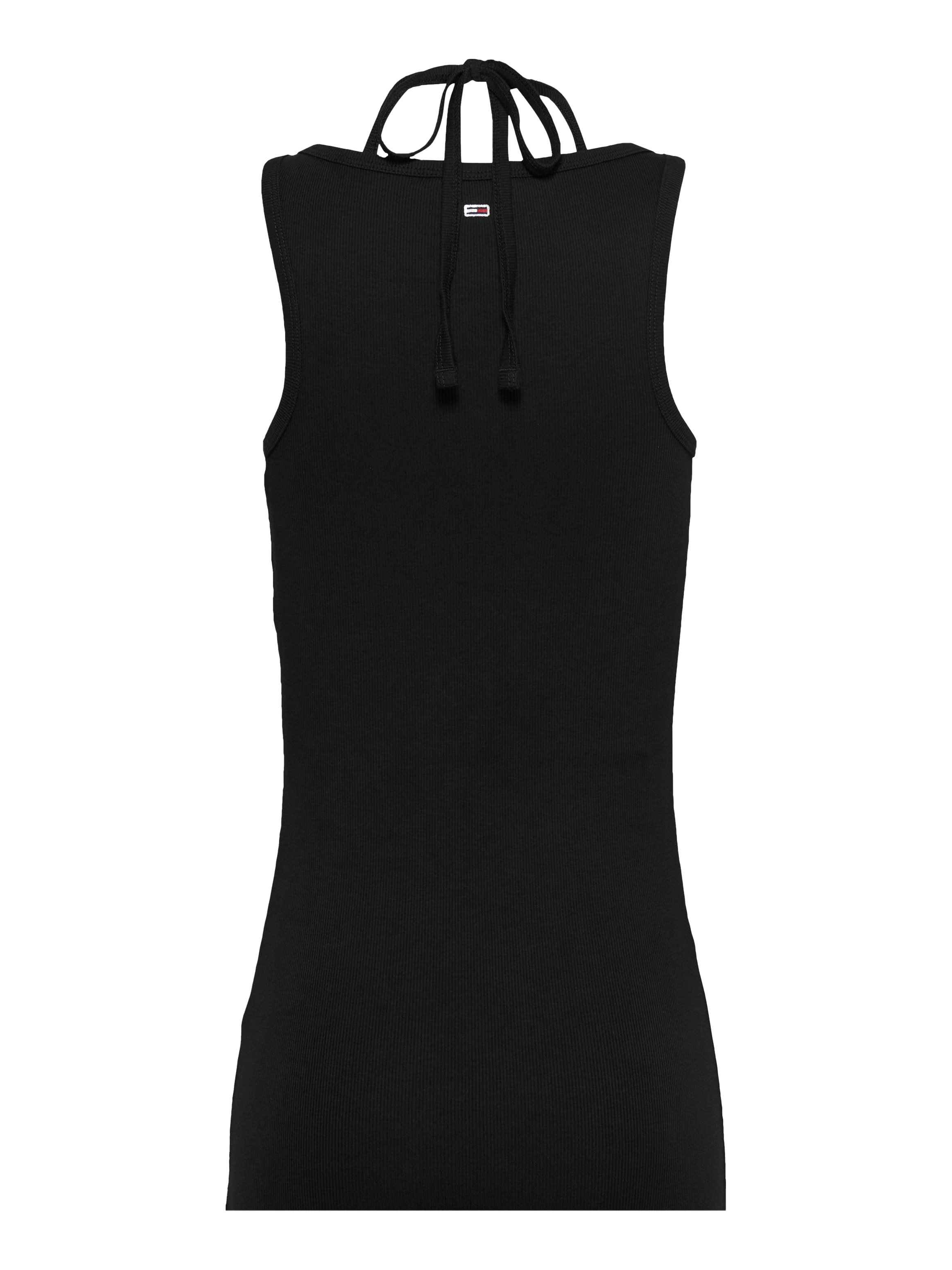 Tommy Jeans Minikleid »TJW TIE DETAIL GMD SCRIPT DRESS«, mit Bindeband, Logostickerei