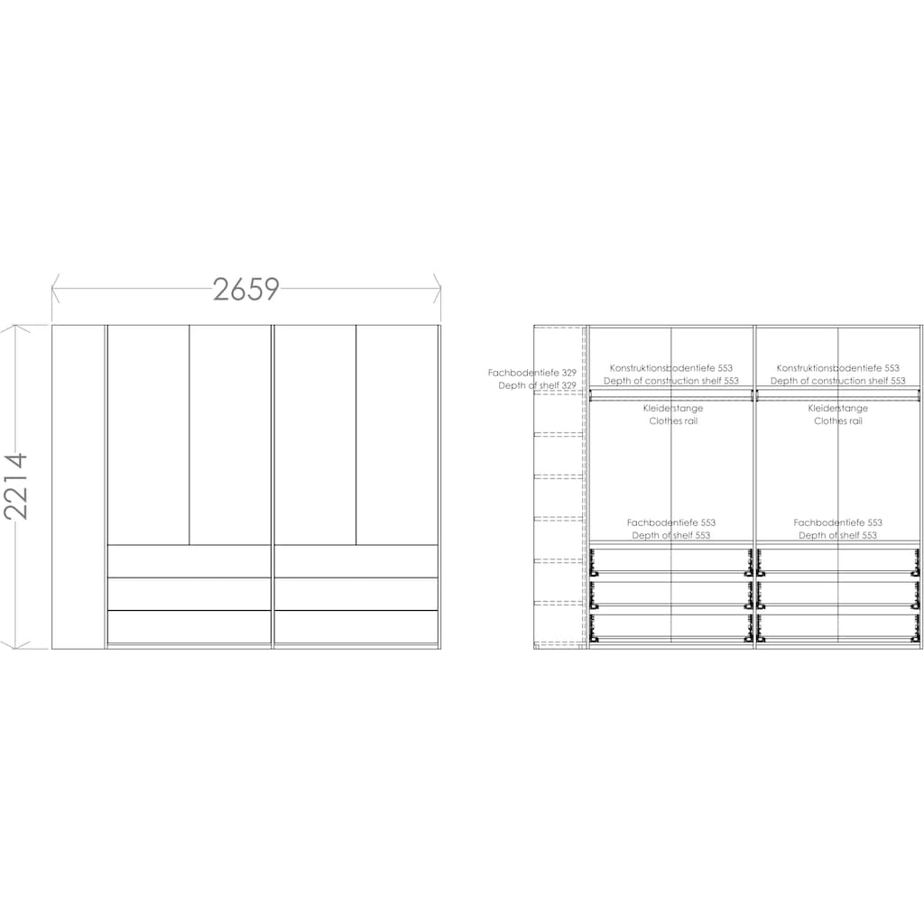 Müller SMALL LIVING Kleiderschrank »Modular Plus Variante 4«