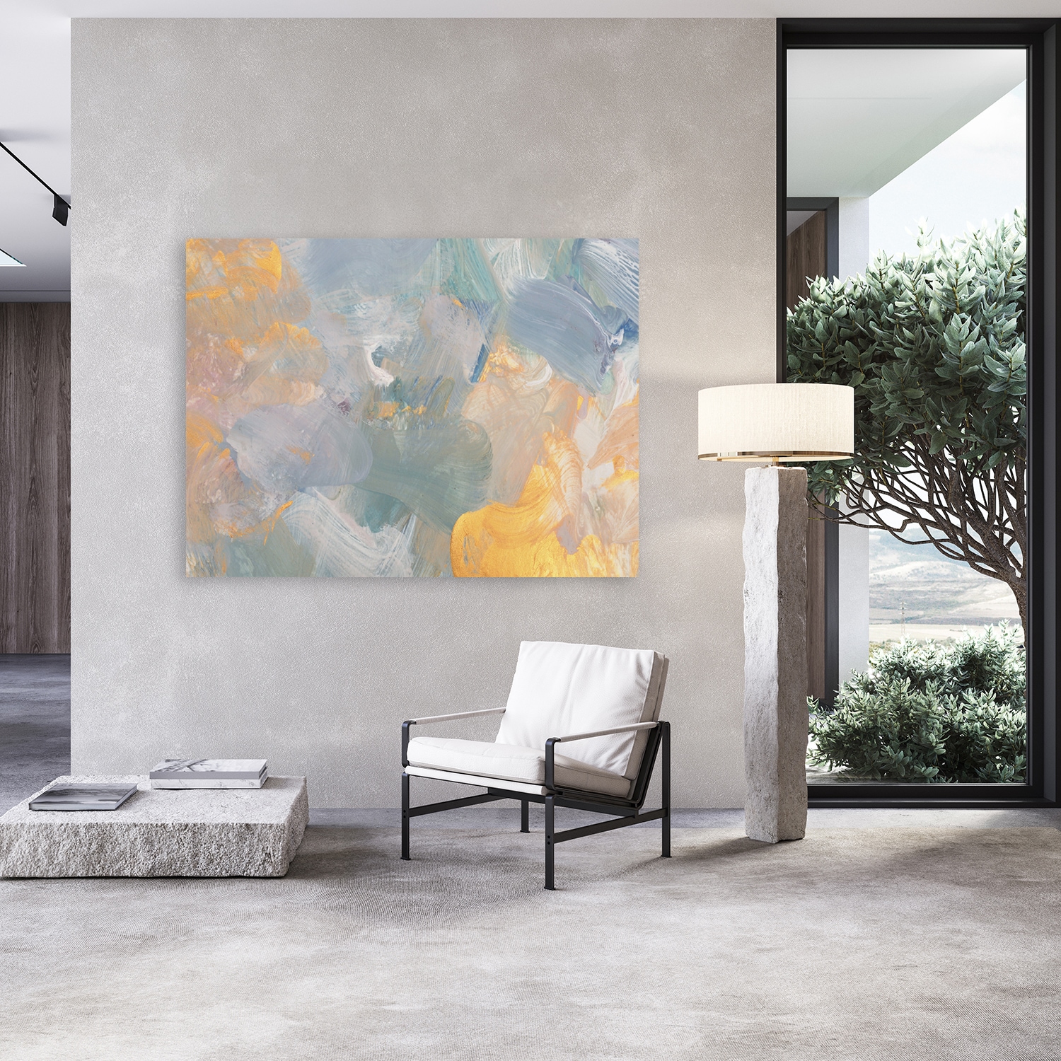 queence Acrylglasbild »Wischtechnik in Pastelltönen« Abstrakt | Abstrakte | Formen | Gemälde | Kunst 1 Stk. tlg. Kunstdruck in Galeriequalität inkl. rückseitigem Aufhängesystem