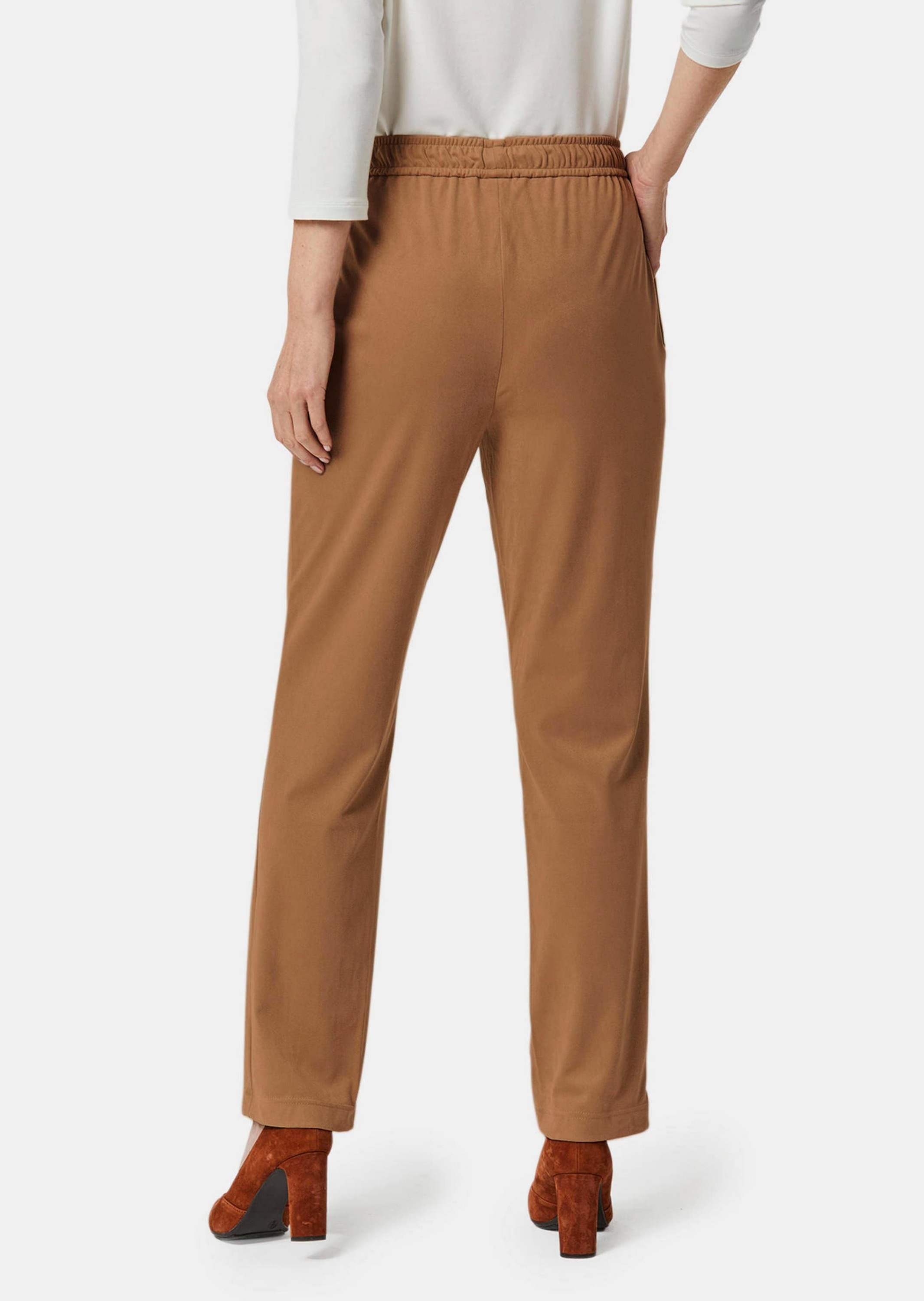 GOLDNER 2-in-1-Hose »Hose in Veloursleder-Optik LOUISA Bi-elastische Hose LOUISA in superweichem Veloursleder-Look«