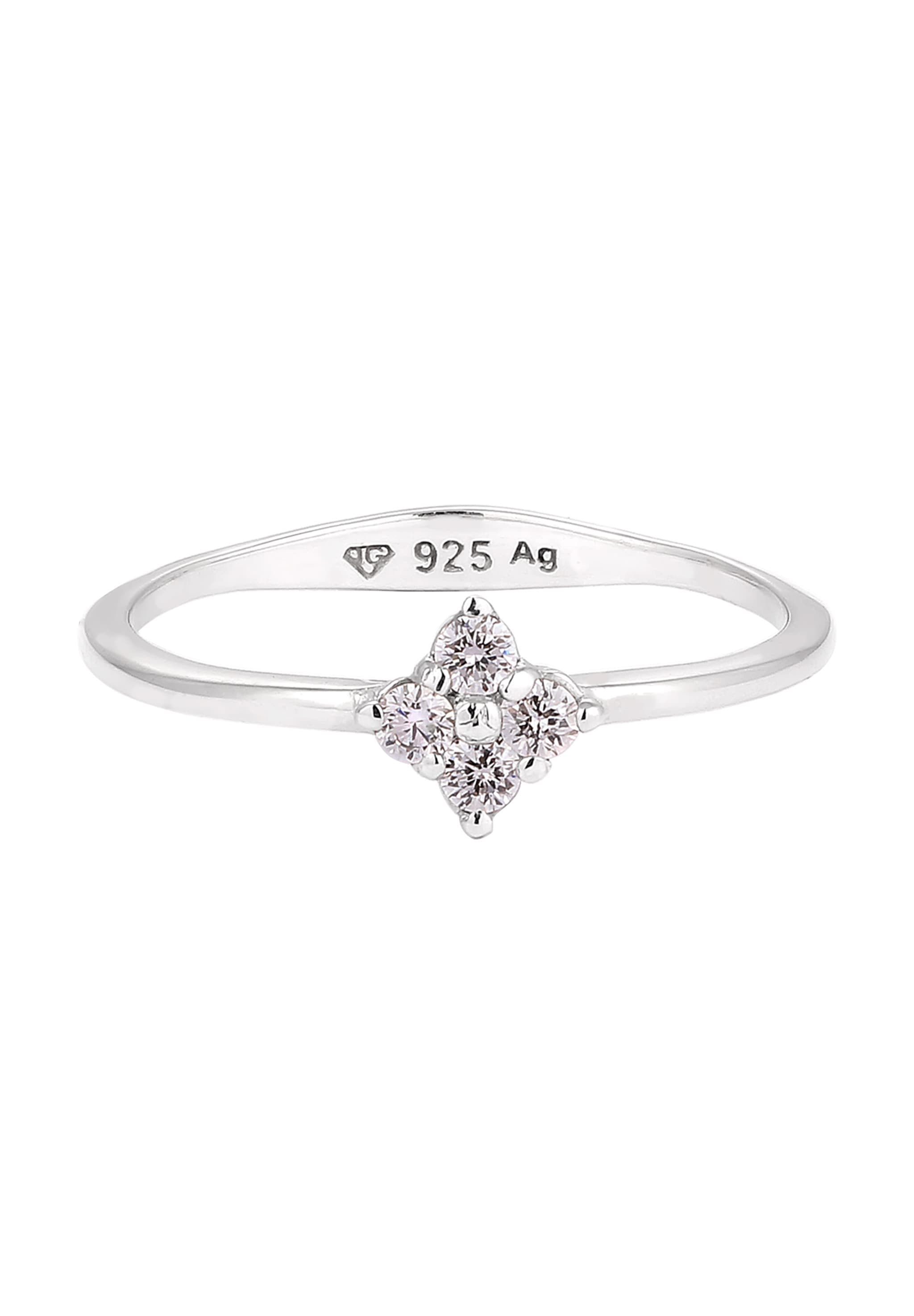 Elli DIAMONDS Diamantring »Ring Lab Grown Diamant Weiß (0.14 ct) 925 Sterling Silber«