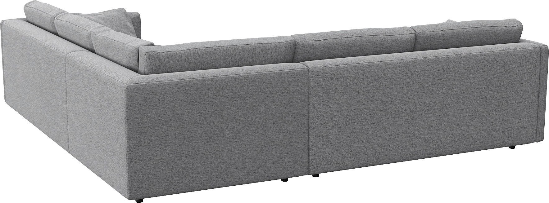 FLEXLUX Ecksofa »Lovane gleichschenklig, bequem und komfortabel«, Weich & anschmiegsam, große Sitztiefe auf Kaltschaum, Dekokissen inkl.