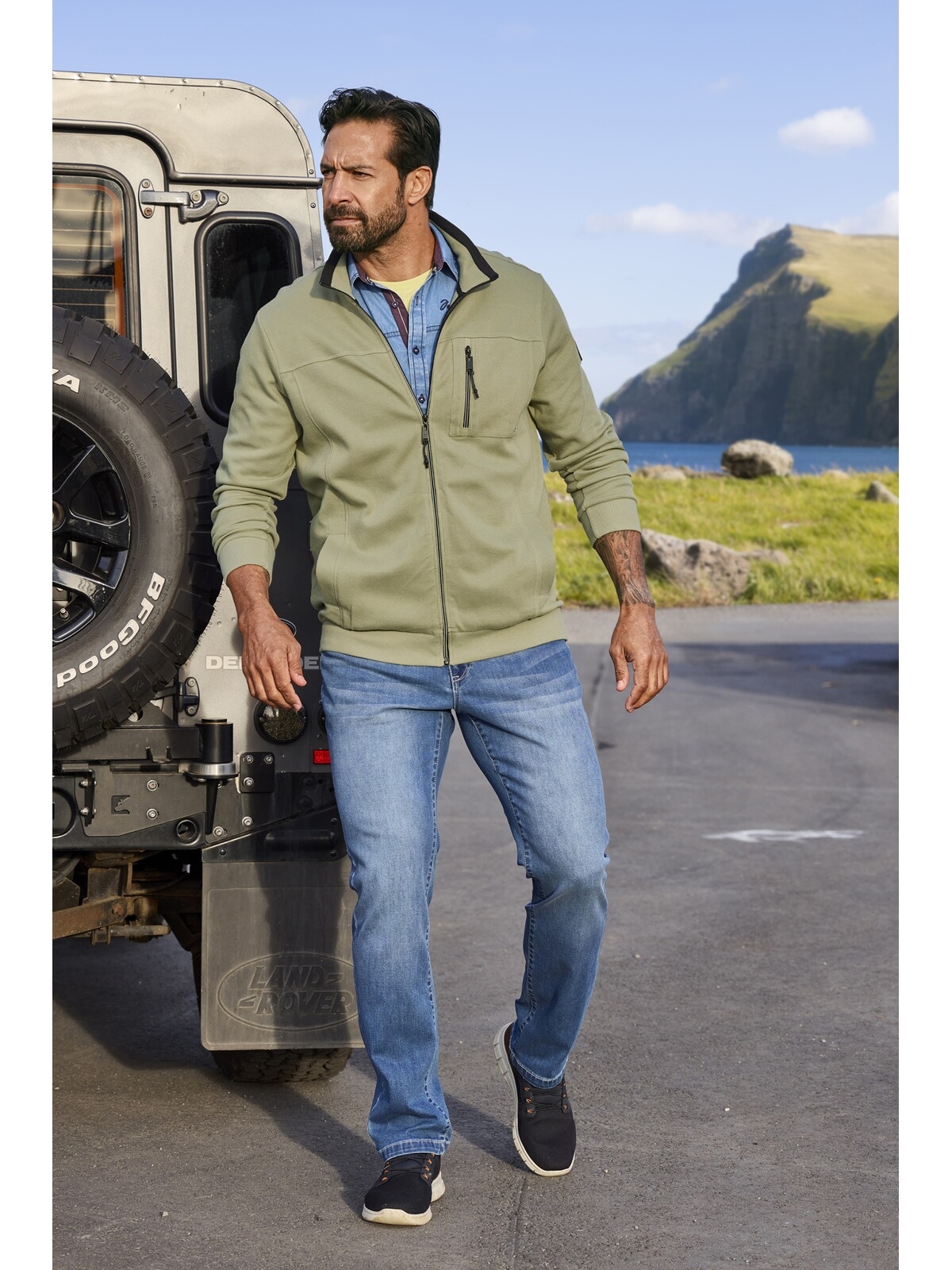 Jan Vanderstorm Sweatjacke »Sweatjacke AAGANG«