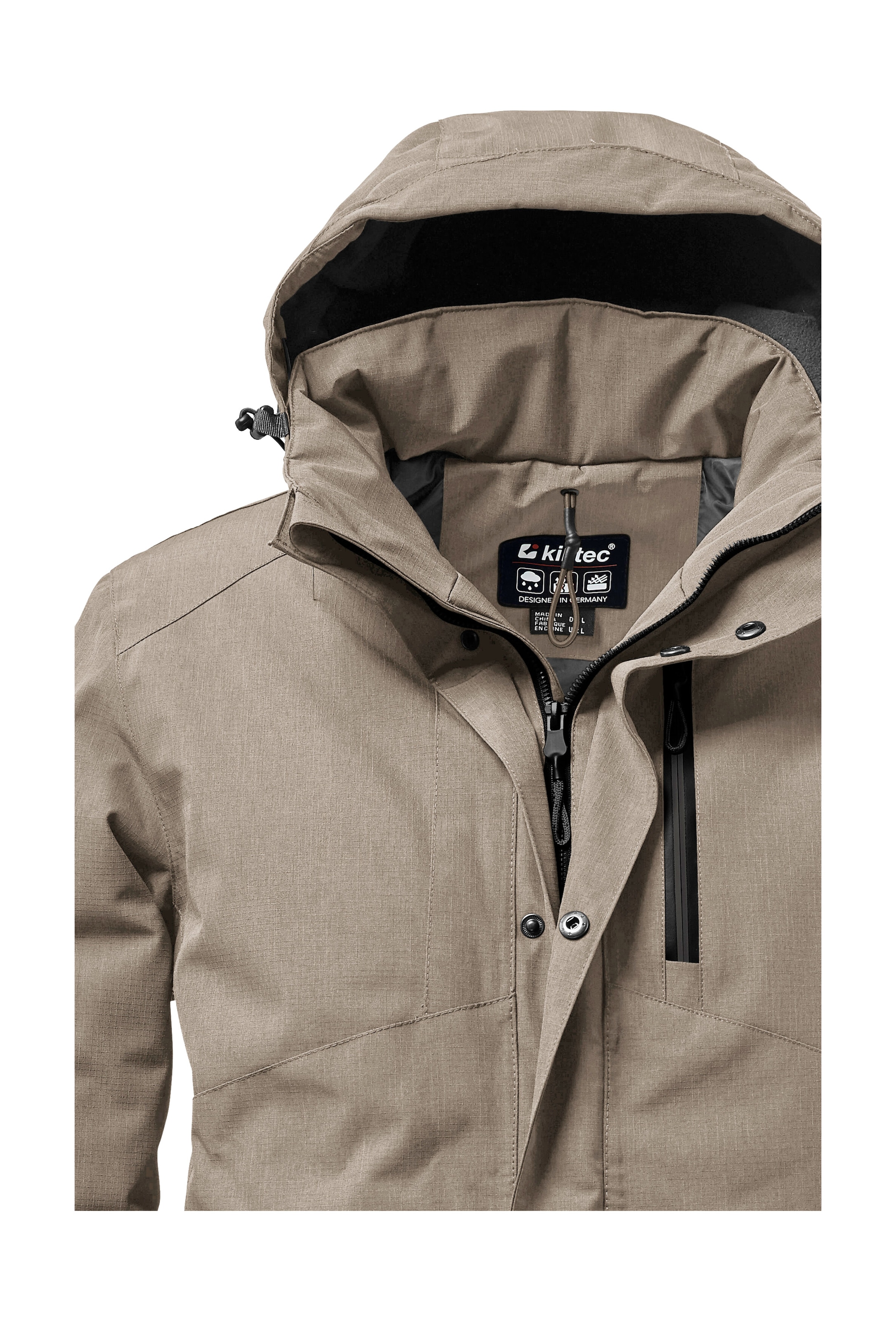 Killtec Outdoorjacke »KOW 161 MN JCKT« Wasser- und winddichte Funktionsjacke mit abnehmbarer Kapuze