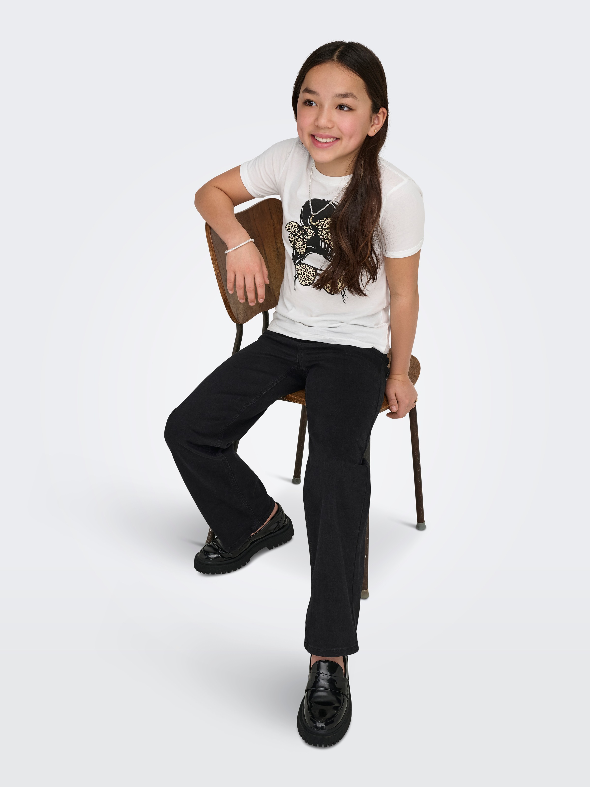 KIDS ONLY High-waist-Jeans »KOGMADISON BLUSH HW WIDE DIA1099 NOOS« Baumwollmischung, high waist, wide fit