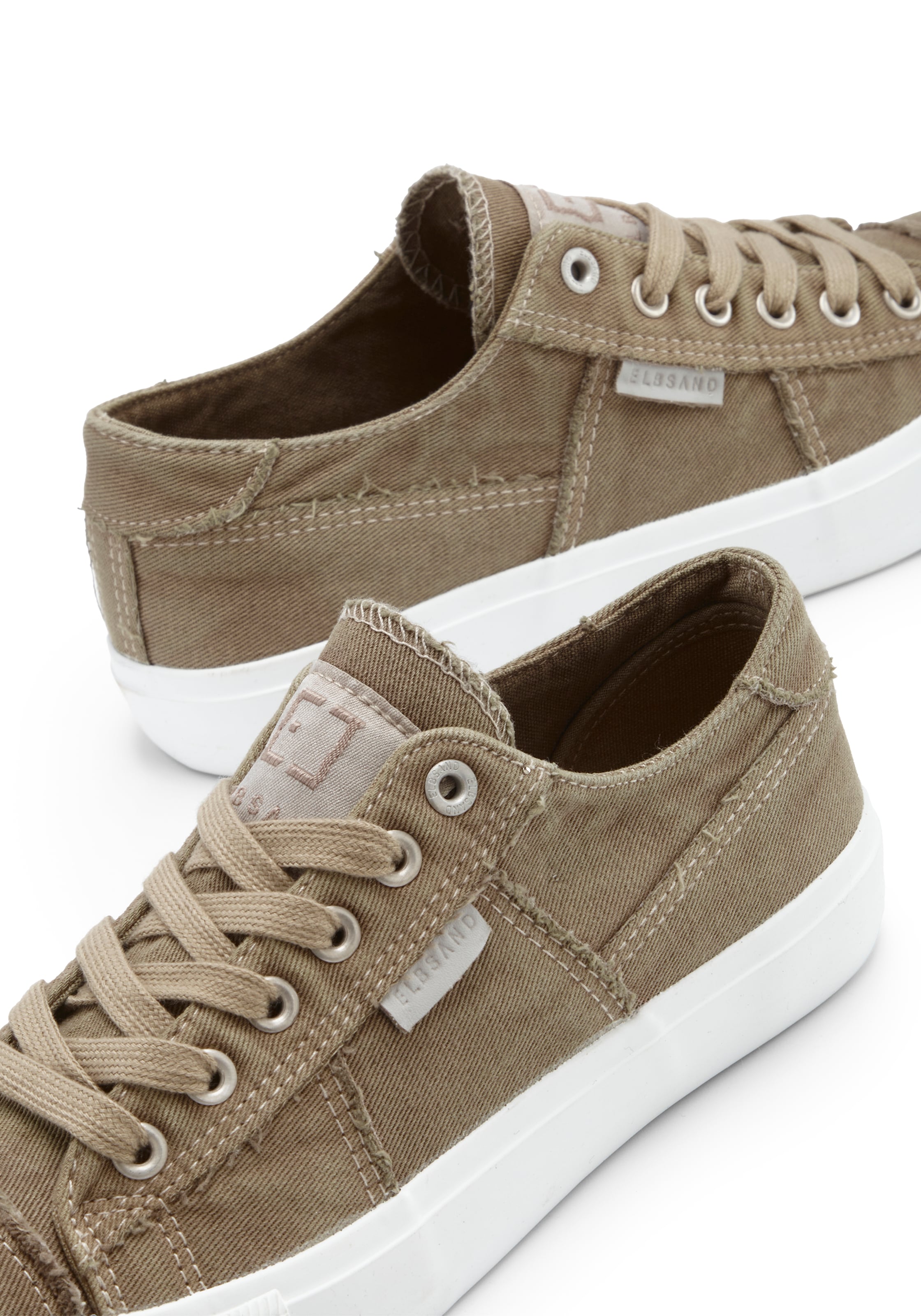 Elbsand Sneaker »Schnürschuh, Stoffschuhe, Textilschuhe, Turnschuh, Freizeitschuh«  Schnürhalbschuh aus Textil in modernem Used-Look VEGAN