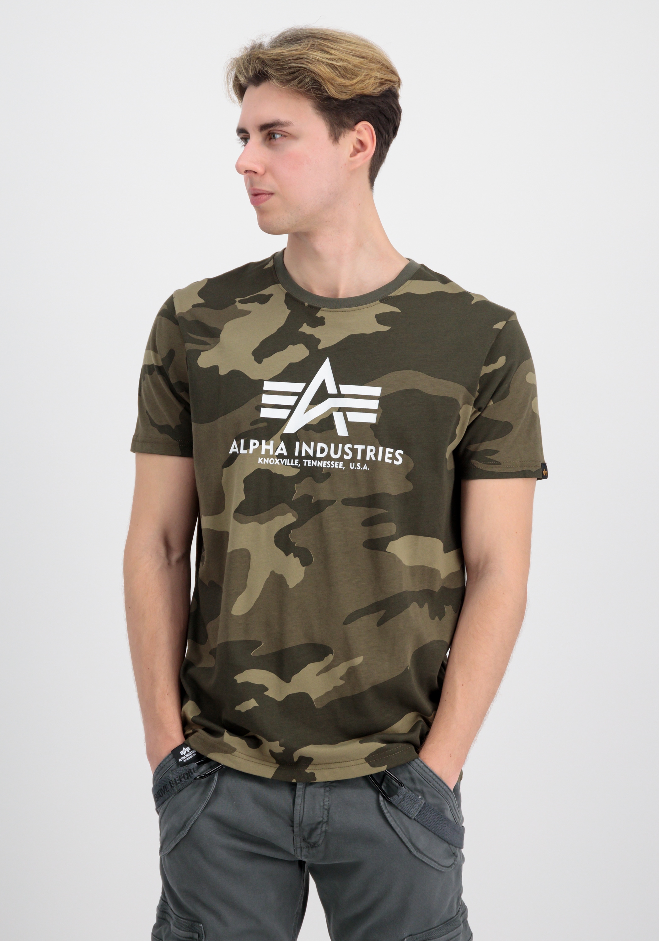 T-Shirt »ALPHA INDUSTRIES Men - T-Shirts Basic T-Shirt Camo«
