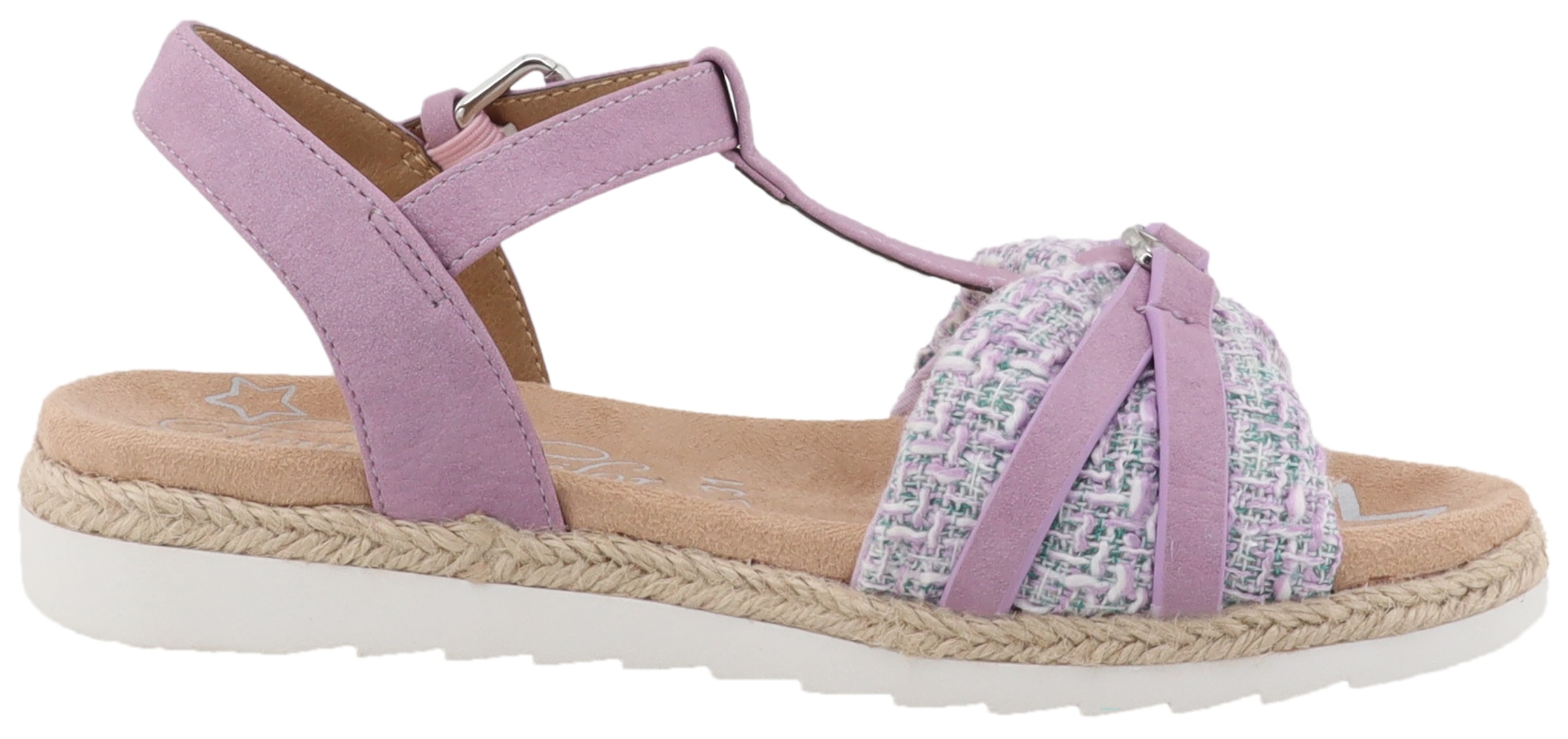 TOM TAILOR Riemchensandale, Plateau, Sandalette, Sommerschuh mit verstellbarer Schnalle