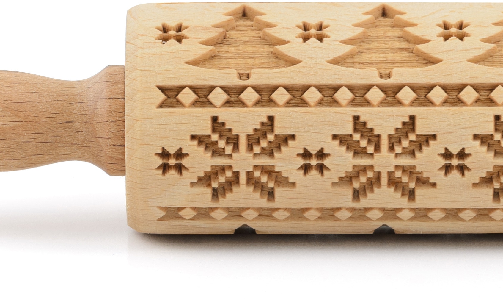 folkroll Teigroller »3D-Motiv-Teigrolle« Skandinavien Weihnacht