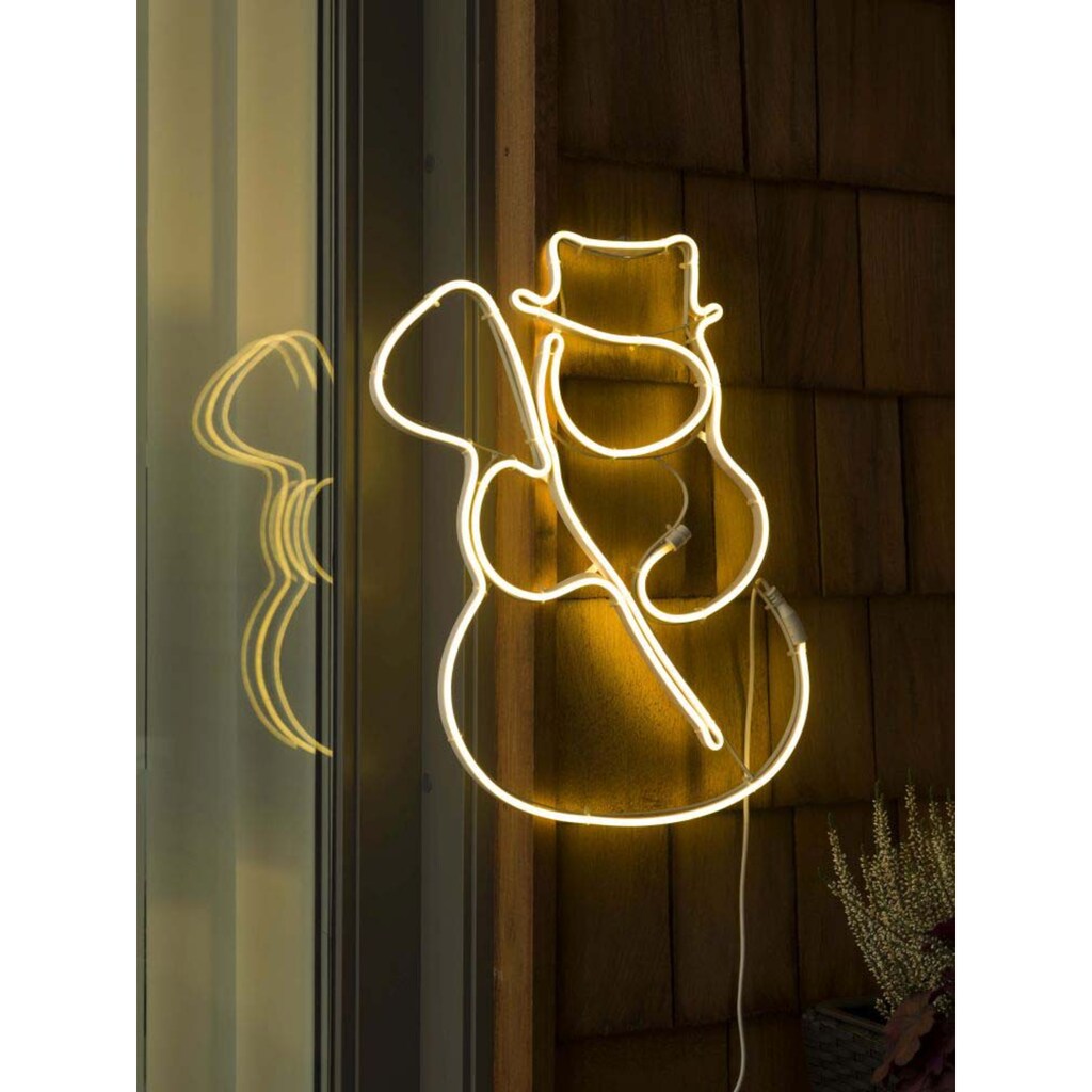 KONSTSMIDE LED Dekofigur »Schlauchsilhouette Schneemann«, 1 St., Warmweiß, 288 warm weiße Dioden