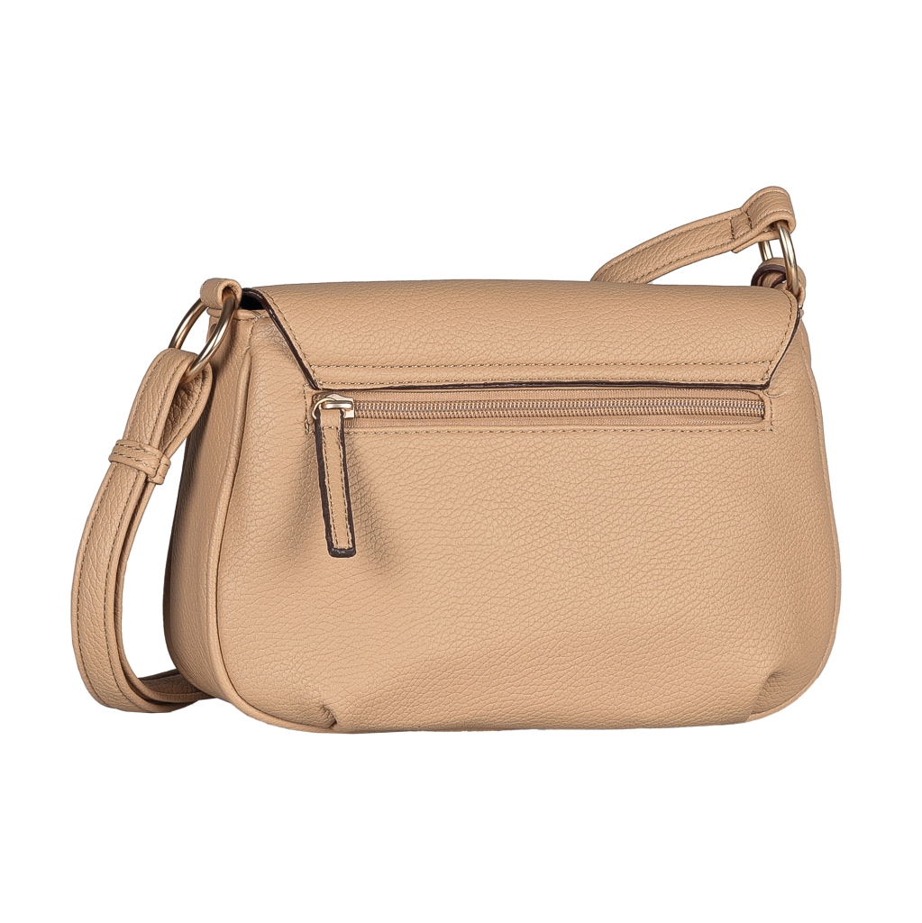 Gabor Satteltasche »Rosina« lässiger Look mit softem Material und markantem Metalldetail am Zipper