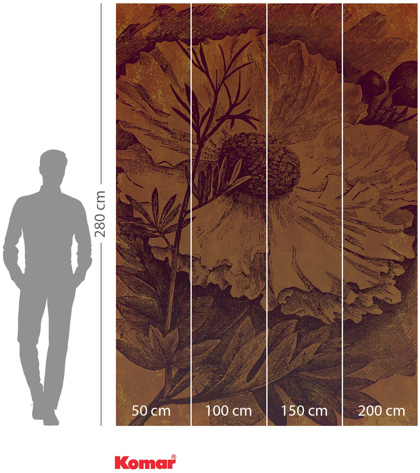 Komar Vliestapete »Digitaldruck Vlies - Harvest - Größe 200 x 280 cm«, bedruckt, Wohnzimmer, Schlafzimmer
