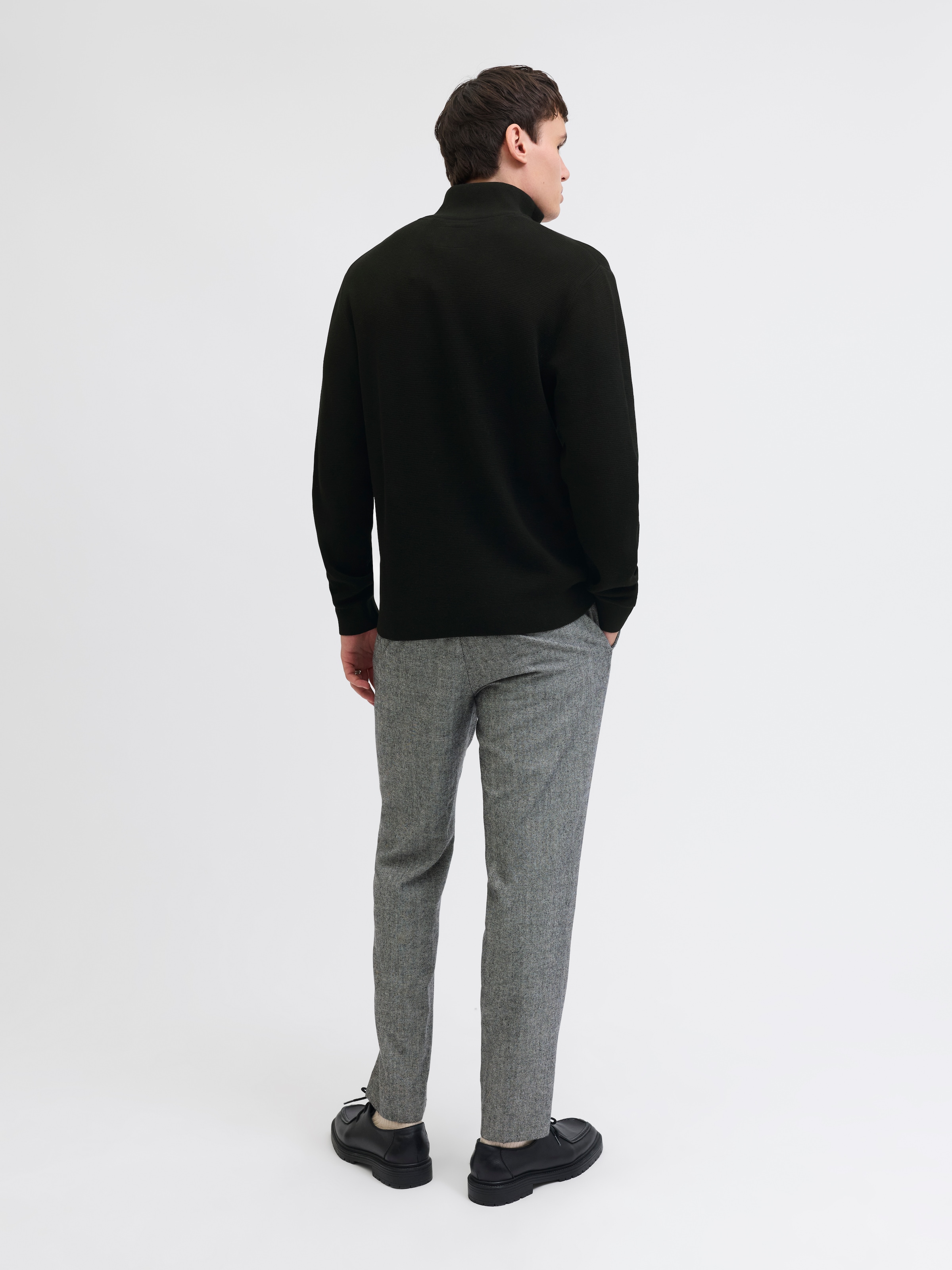 Jack & Jones Troyer »JPRBLAMILANO STITCH KNIT HALF ZIP SN« mit kurzem Reißverschluss