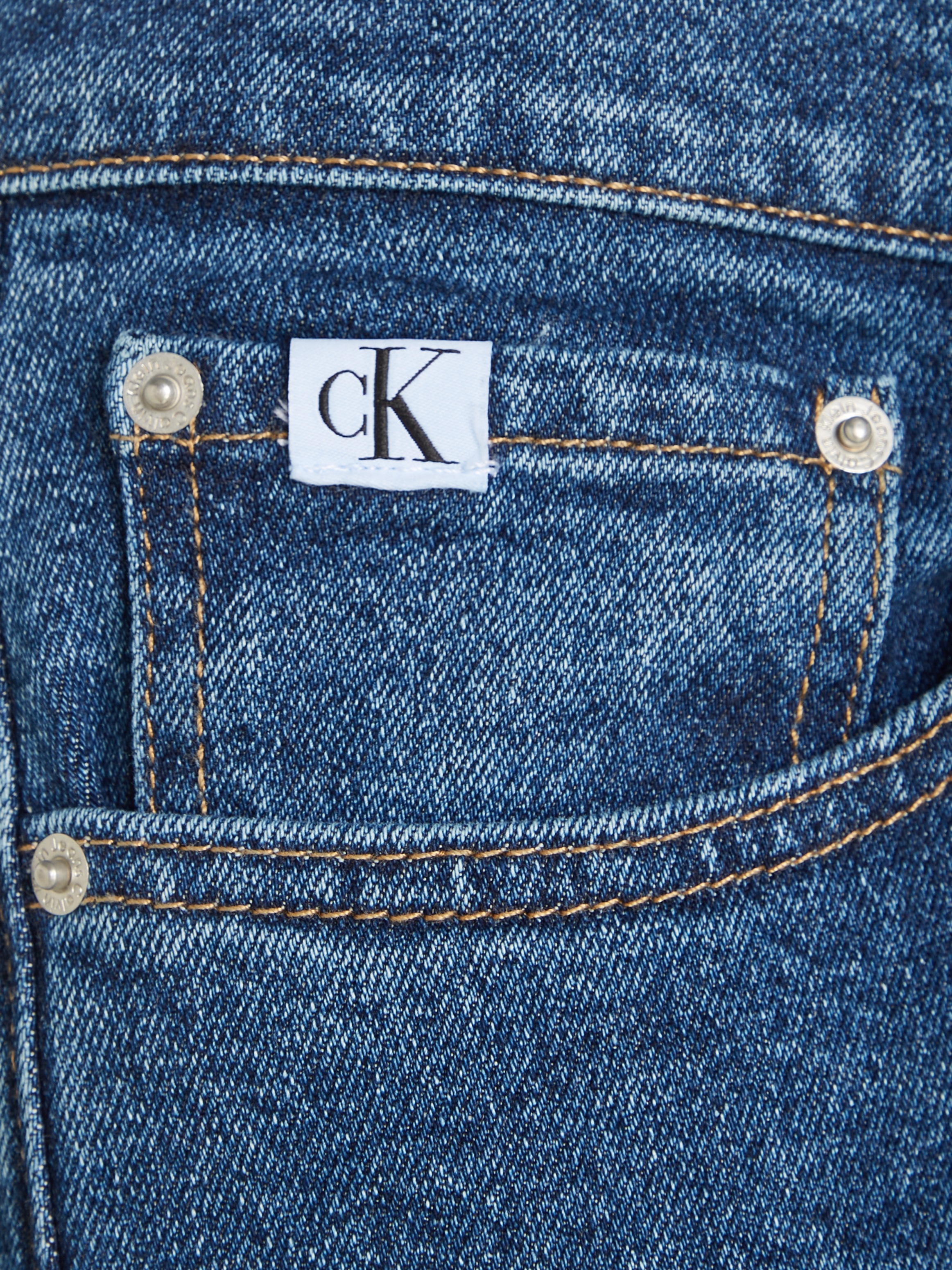 Calvin Klein Jeans Tapered-fit-Jeans »SLIM TAPER«, mit Leder-Badge