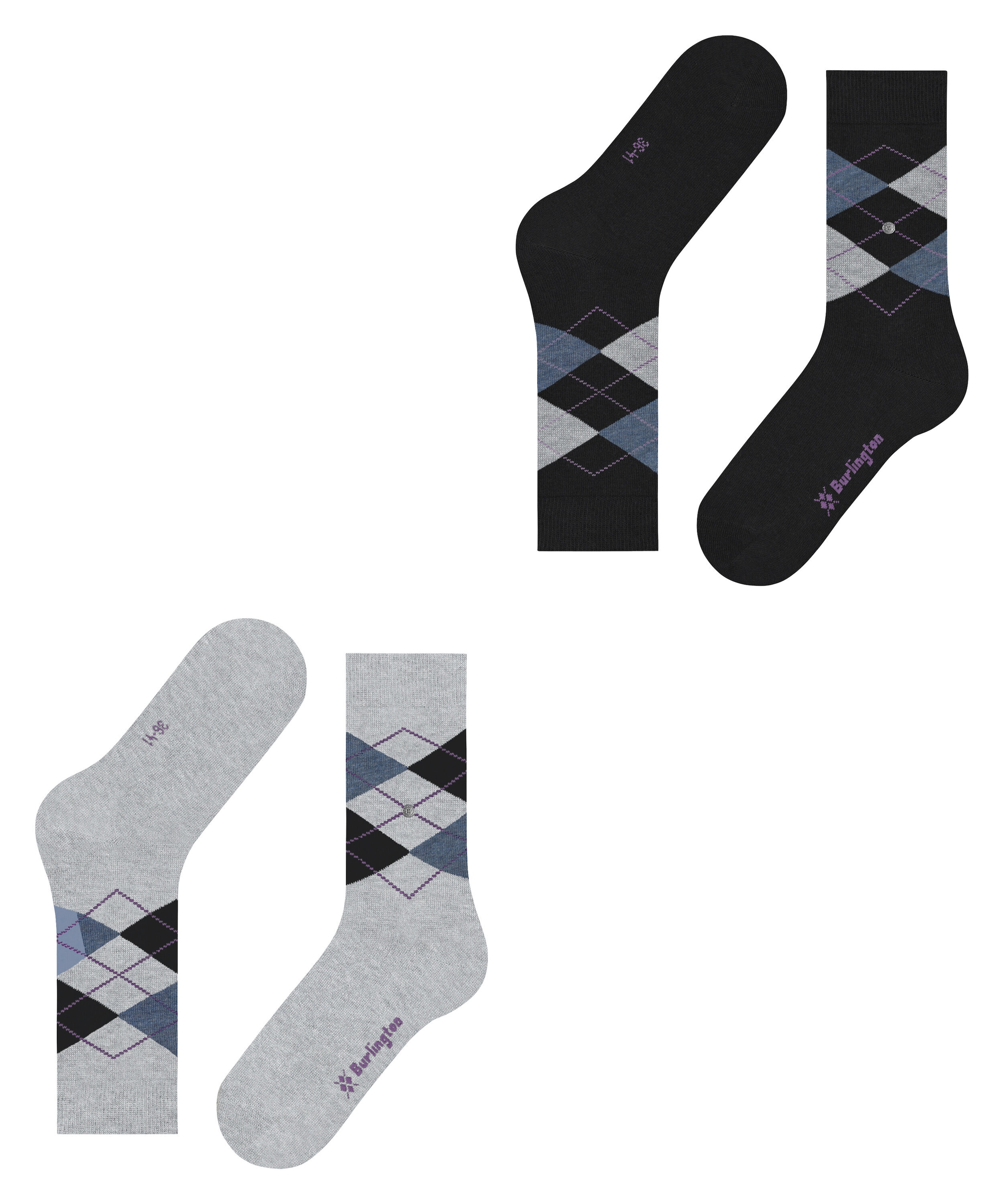 Burlington Socken »Everyday Argyle 2er-Pack« 2er Pack,  atmungsaktiv