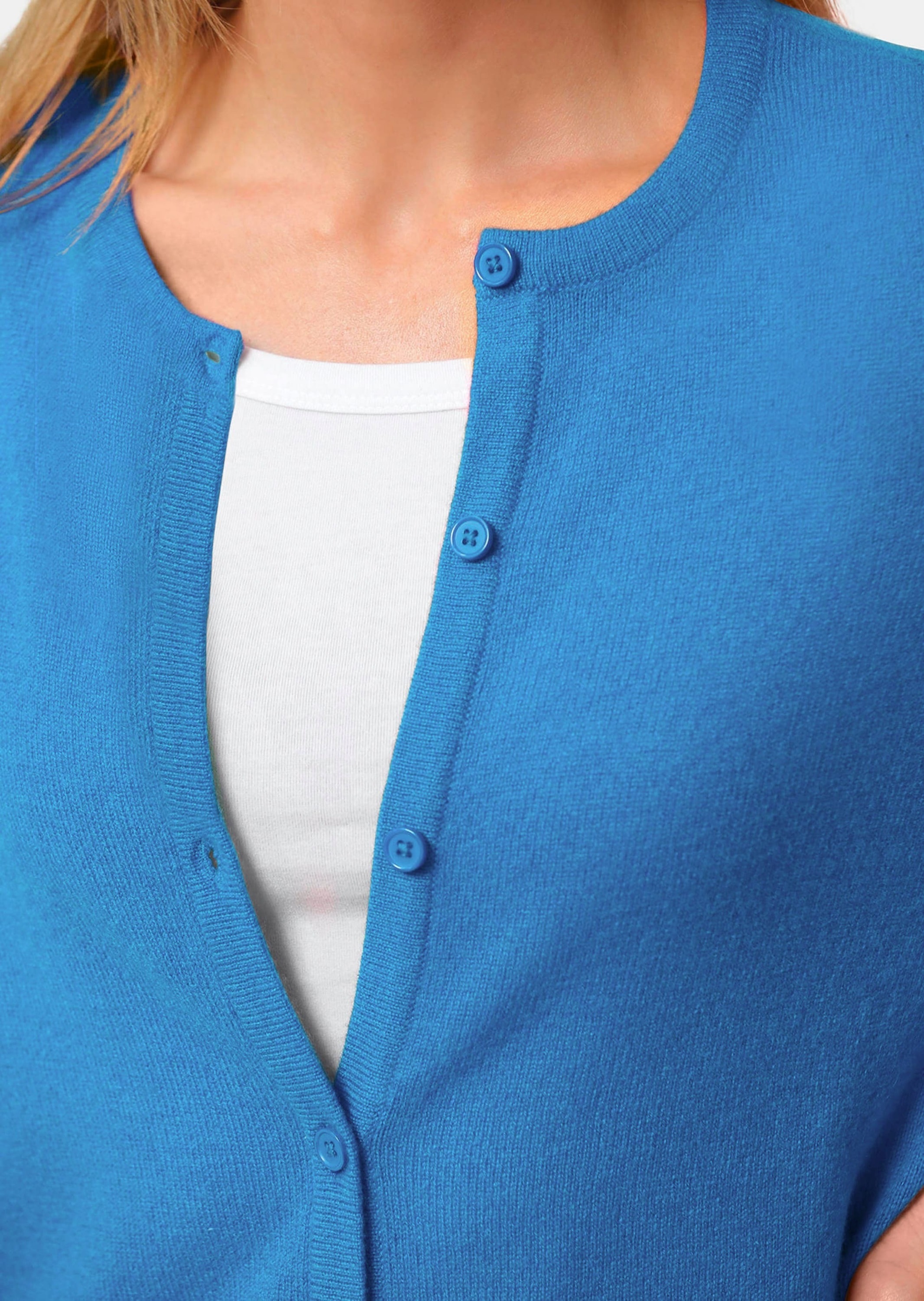 GOLDNER Strickpullover »Kuschelweiche Kaschmir-Strickjacke mit Rundhals«
