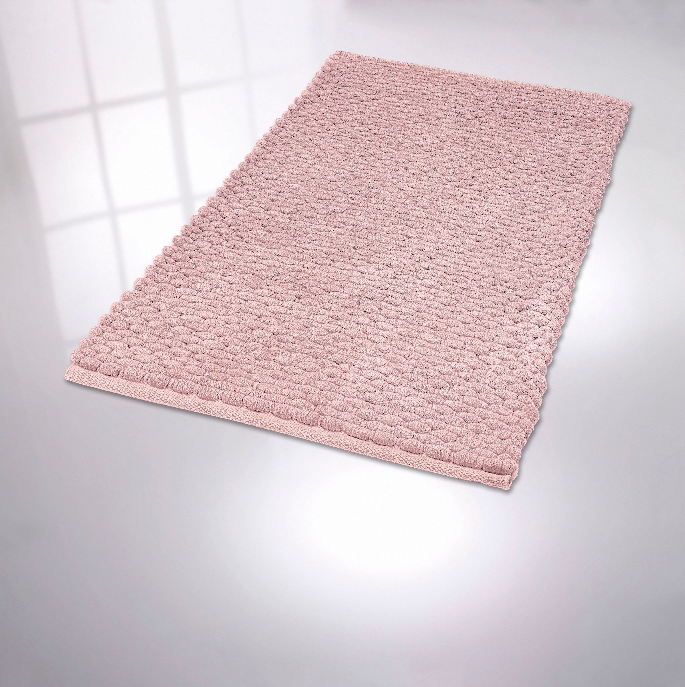 Kleine Wolke Badematte »Willow«, rutschhemmend beschichtet, fußbodenheizungsgeeignet, Badteppich, gewebt, Uni Farben, quadratisch oder rechteckig