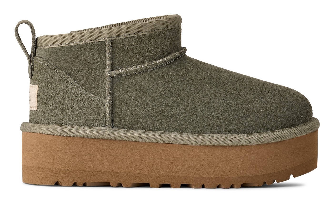 UGG Schlupfboots »KIDS' CLASSIC ULTRA MINI PLATFORM«, Plateaustiefel, Boots, Winterboots mit Plateau