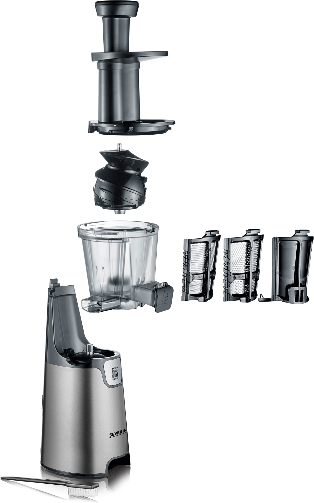 Severin Slow Juicer »ES 3571« 150 W für Säfte, Sorbets, Marmelade uvm., mit Easy-Clean Konzept
