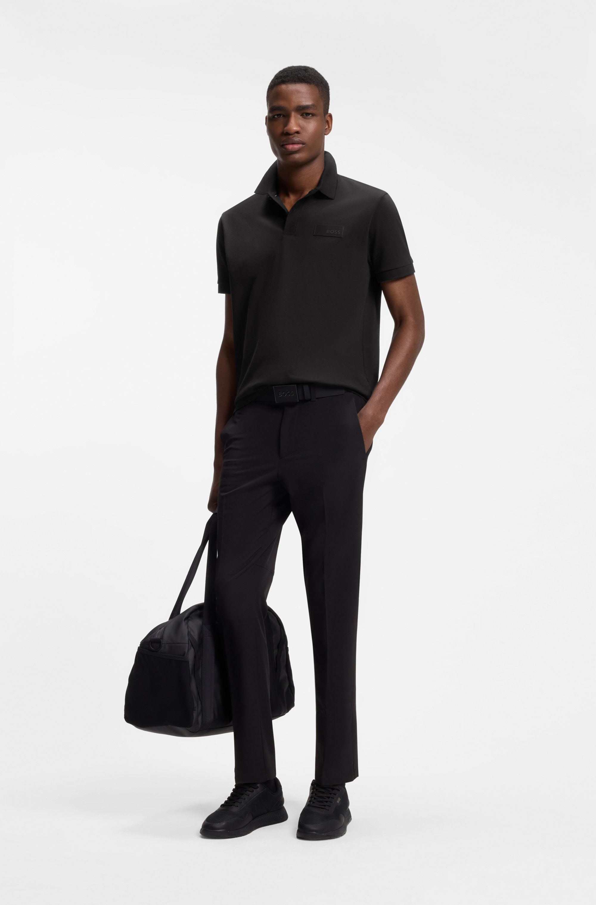 BOSS GREEN Poloshirt »Paddy Structure« Regular Fit, Reine Baumwolle, Logo-Patch