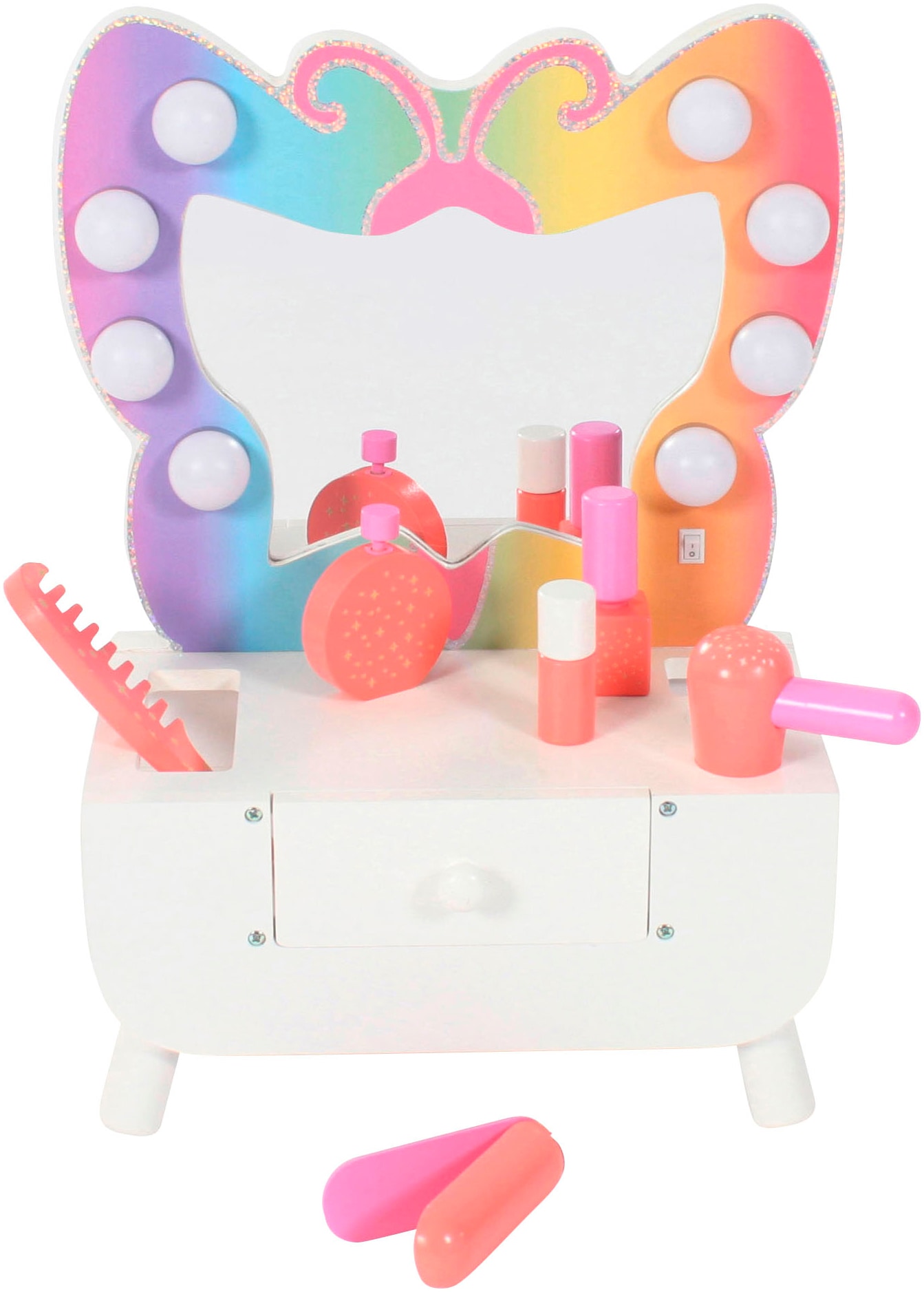 chic2000 Schminktisch »Tabletop weiß« in weiß, Größe B/H/T: 17 cm x 41 cm x 17 cm