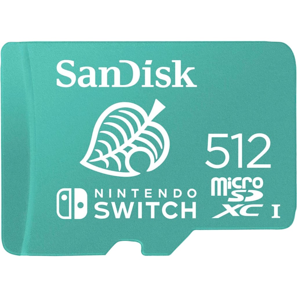 Sandisk Speicherkarte »microSDXC Extreme 512GB für Nintendo Switch«, (Class 10 100 MB/s Lesegeschwindigkeit)
