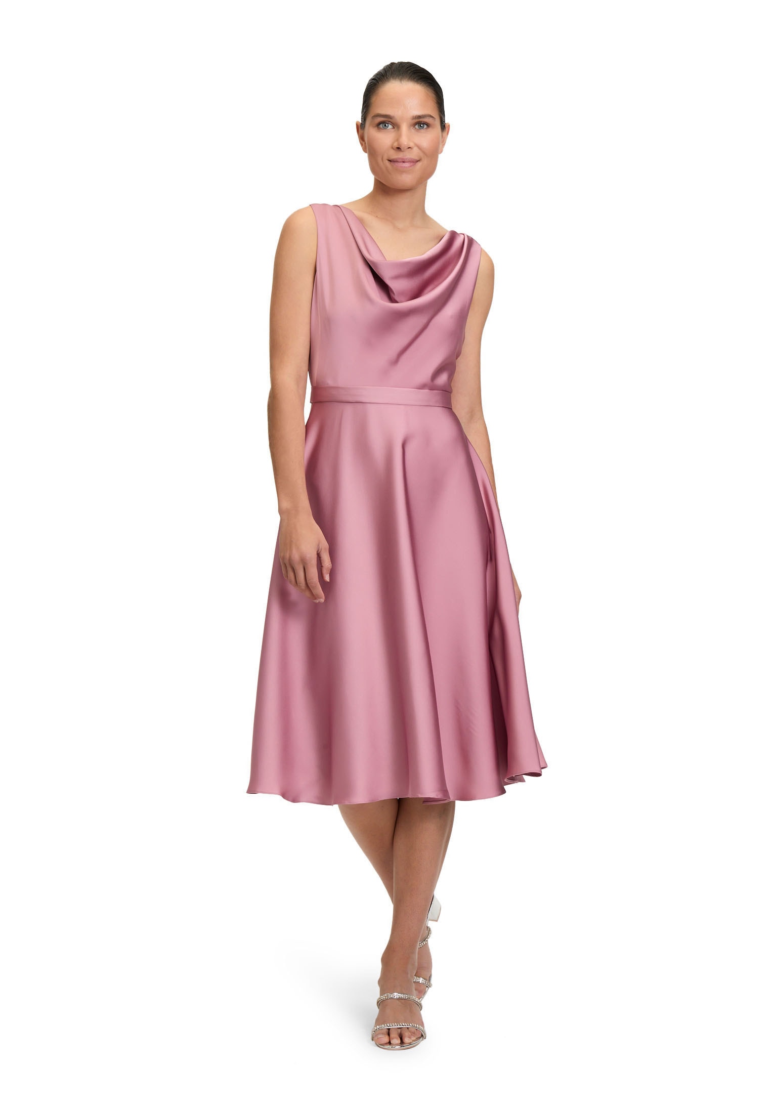 Vera Mont Cocktailkleid »Cocktailkleid mit Wasserfallausschnitt«