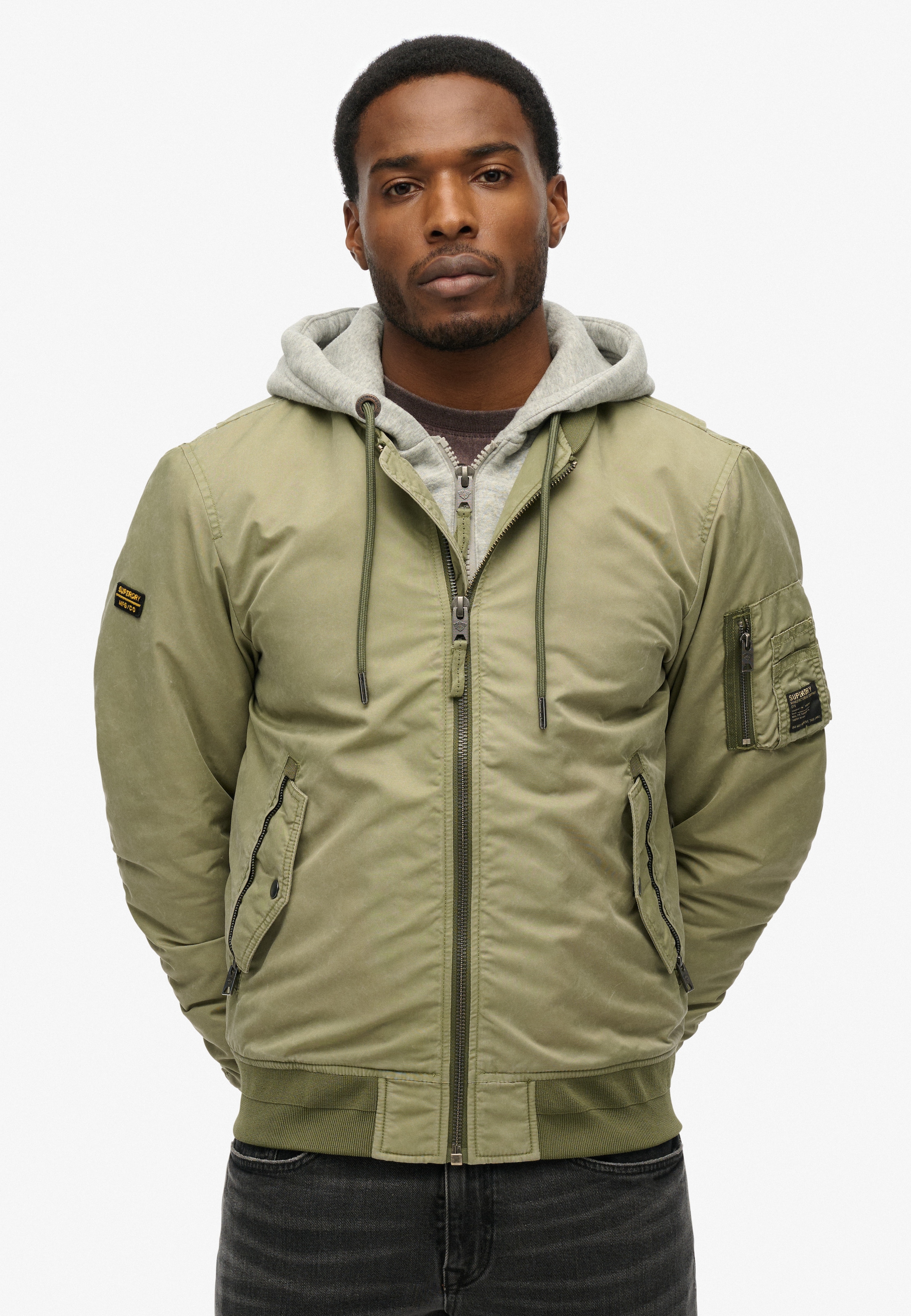 Superdry Parka »MILITARY MA1 BOMBER JACKET«, ohne Kapuze