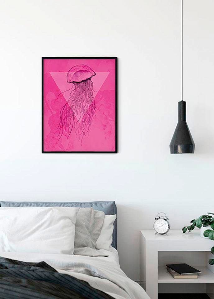 Komar Poster »Jellyfish Pink«, Tiere, Wohnzimmer (1 OTTO Kinderzimmer, Online St.), Schlafzimmer, Shop im