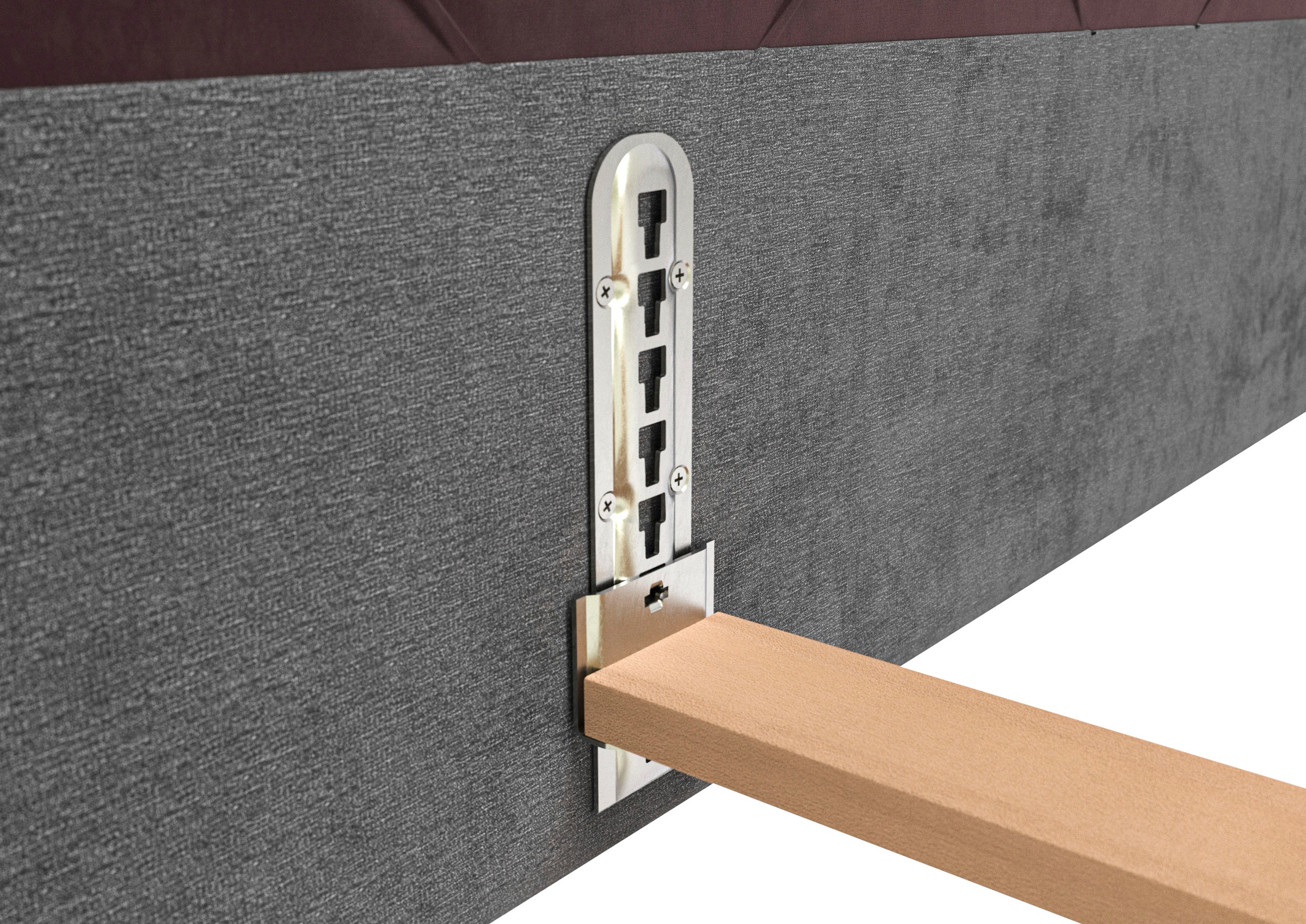 Home affaire Polsterbett »Elloree in 4 Breiten bis 200cm, auch in Leder« Kopfteilhöhe 105cm, belastbar bis 280 kg, auch in Überlänge 220cm