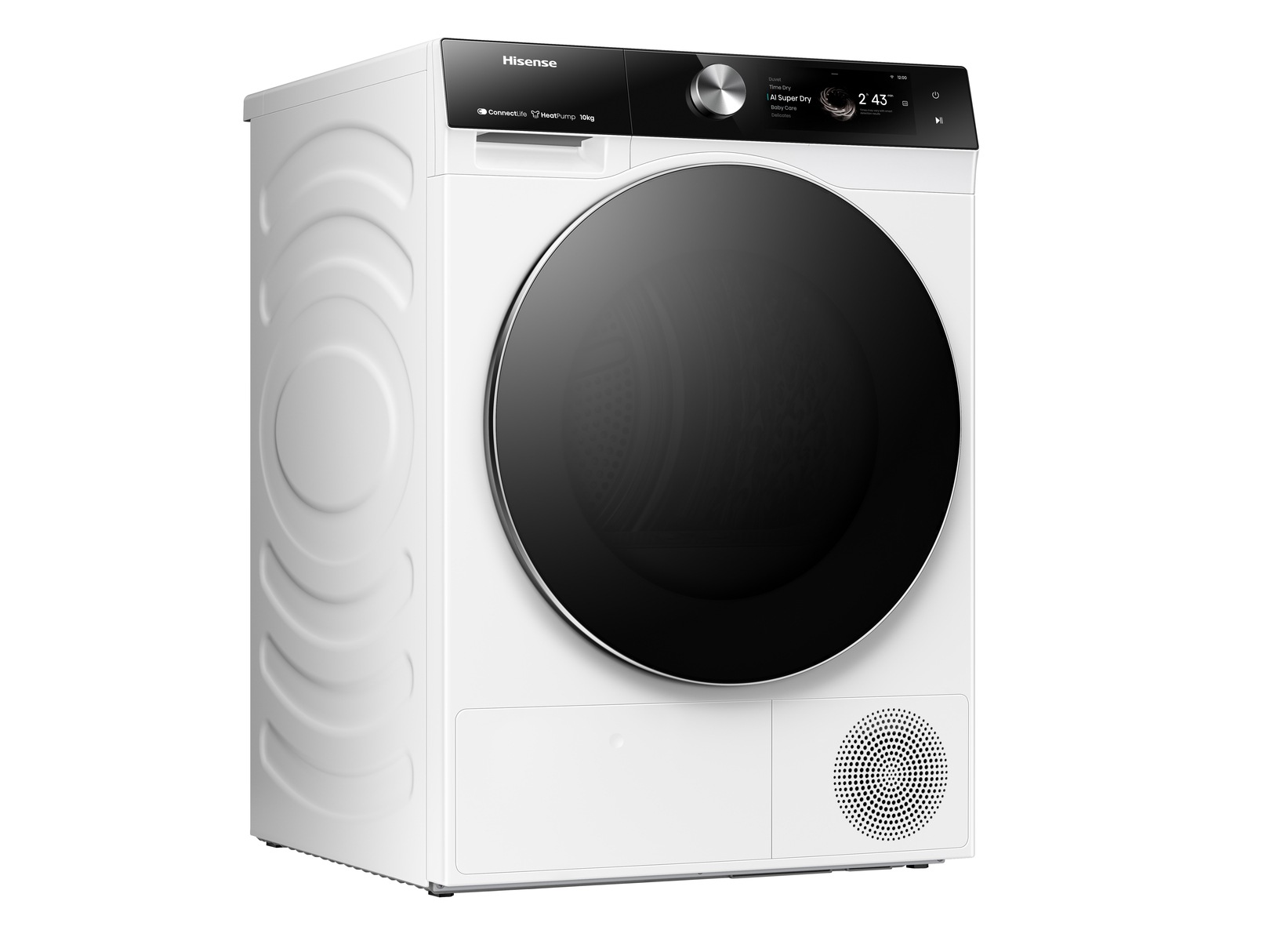 Hisense Wärmepumpentrockner »DH7S107BW«, 10 kg, Dynamisches TFT-Touch-Display