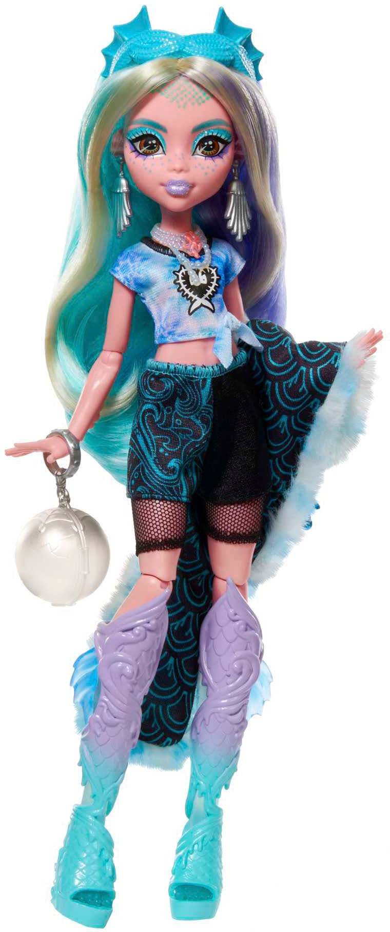 Mattel® Anziehpuppe »Monster High, Verborgene Schätze: Lagoona Blue, Fearidescent-Serie«