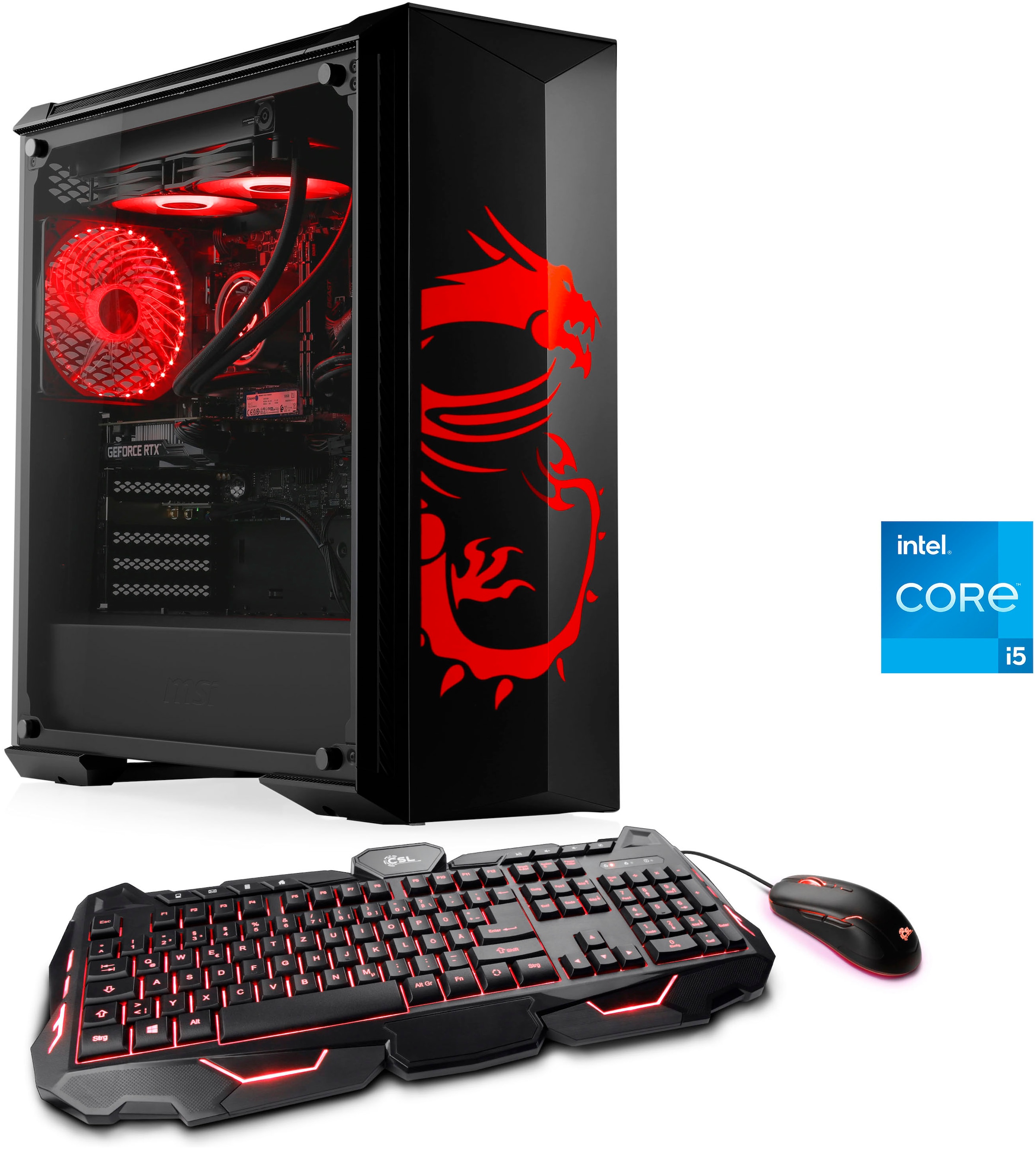 Gaming-PC »HydroX V29557 MSI Dragon Advanced Edition«