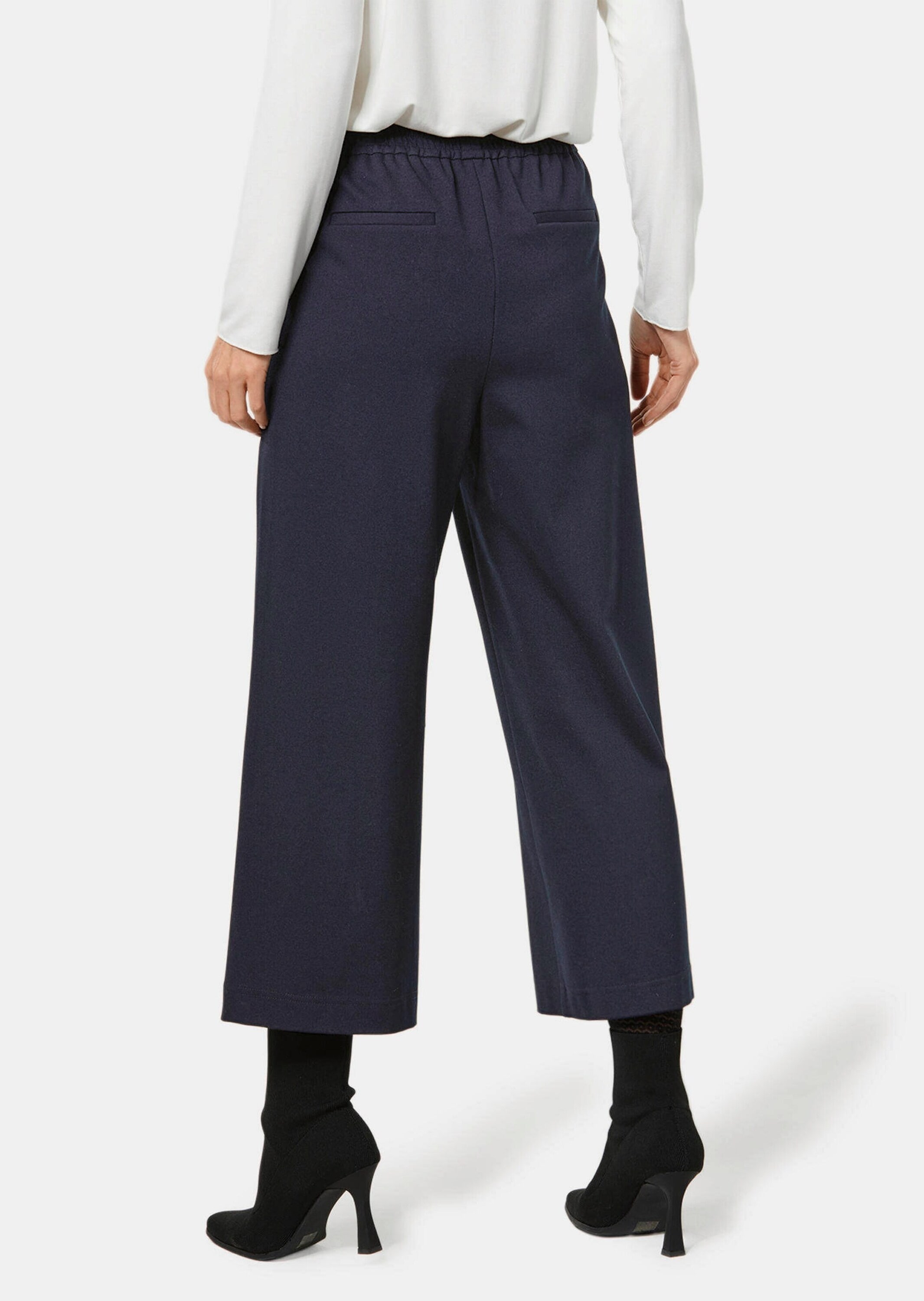 GOLDNER 7/8-Hose »Culotte Moderne Hose mit streckenden Biesen«