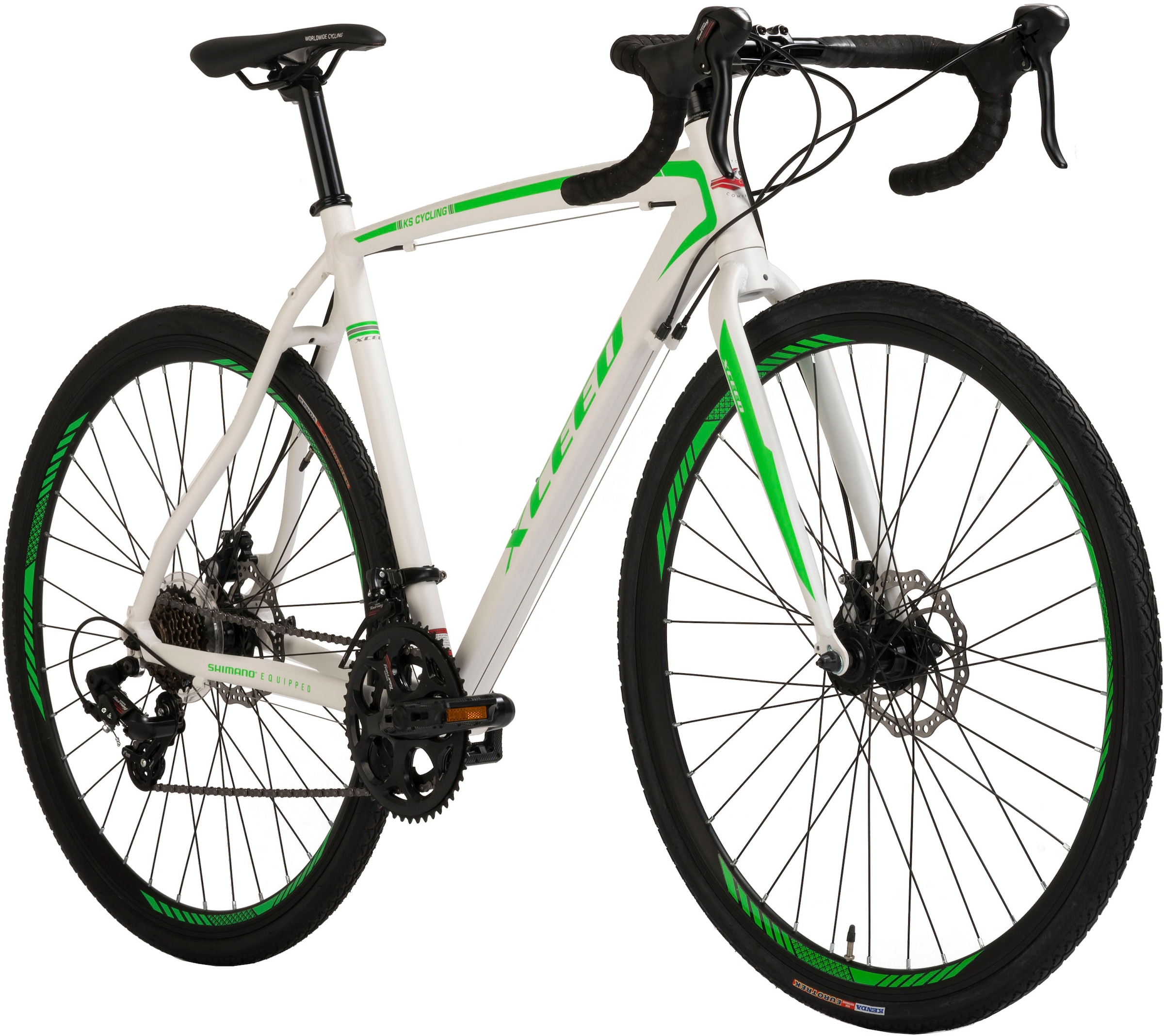 KS Cycling Rennrad »Xceed«, 14 Gang, Shimano, Tourney Schaltwerk, Kettenschaltung, für Damen und Herren, Kettenschaltung