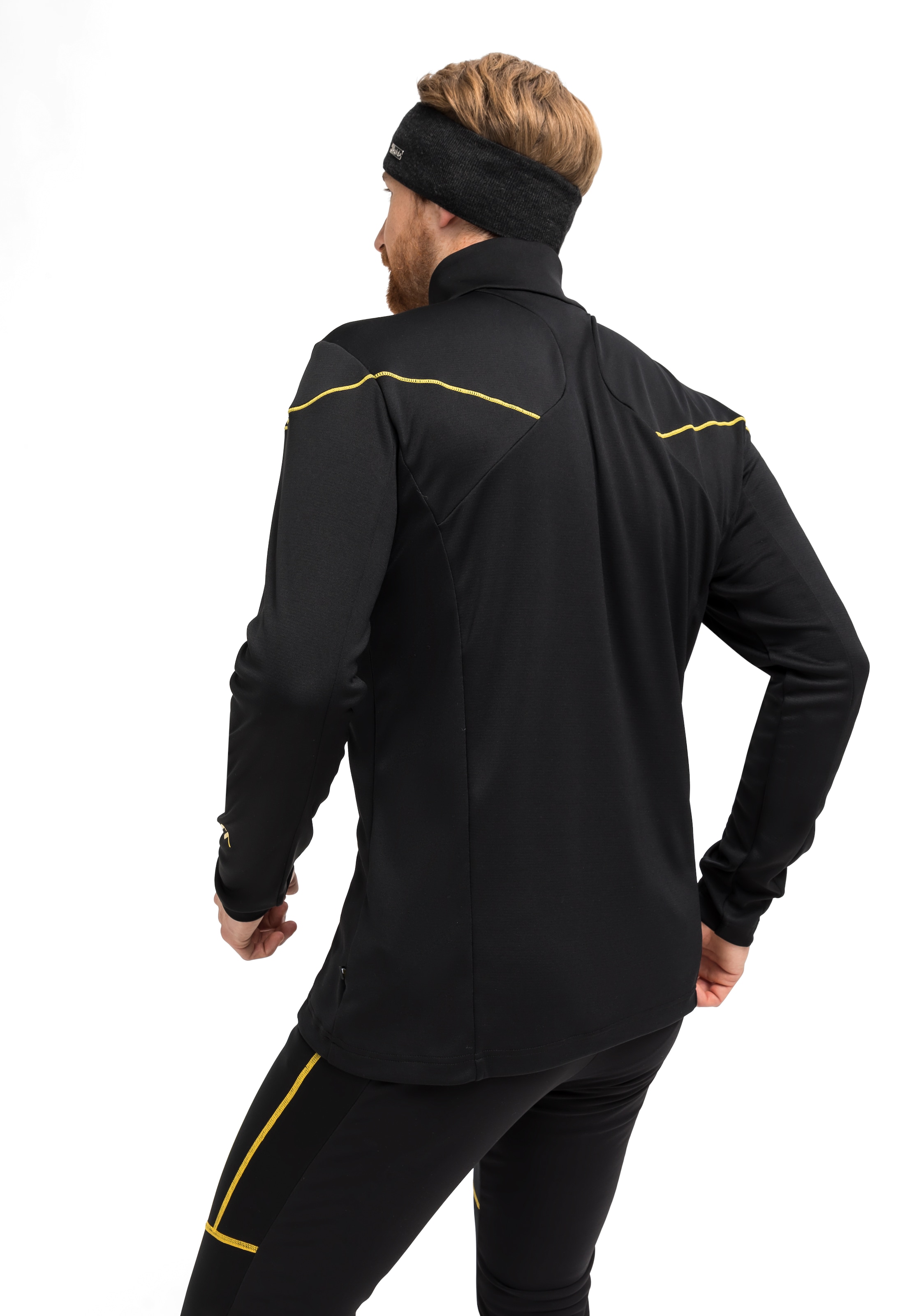 Maier Sports Fleecepullover »Nago Rec«, Herren Midlayer, elastisches und pflegeleichtes Half-Zip Fleece