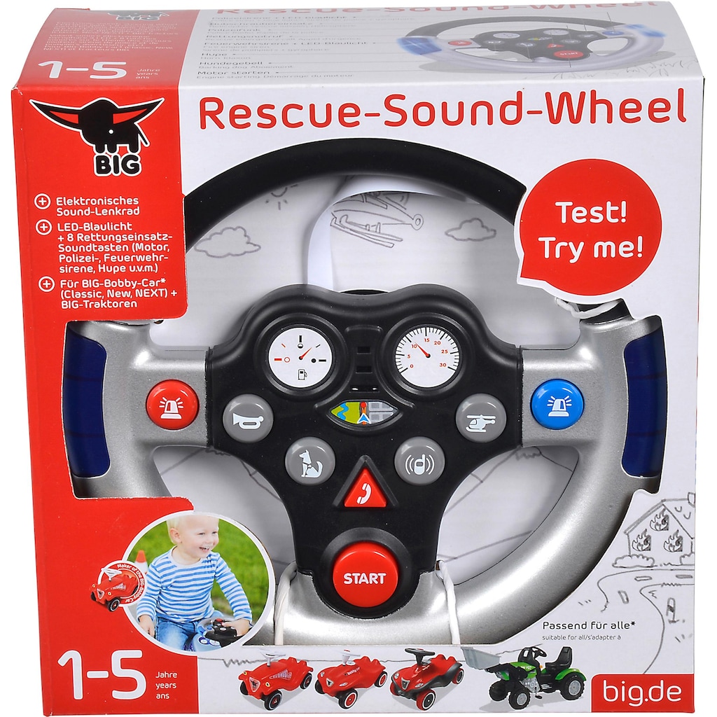 BIG Spielfahrzeug-Lenkrad »BIG Rescue Sound Wheel«