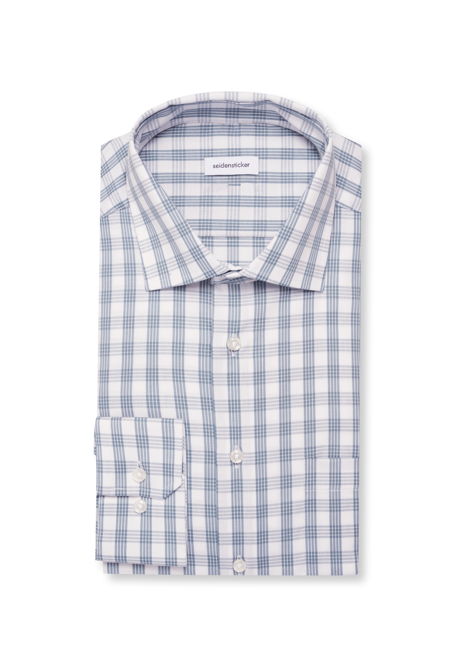 seidensticker Businesshemd »Comfort« Comfort 1/1 Kentkragen Karo