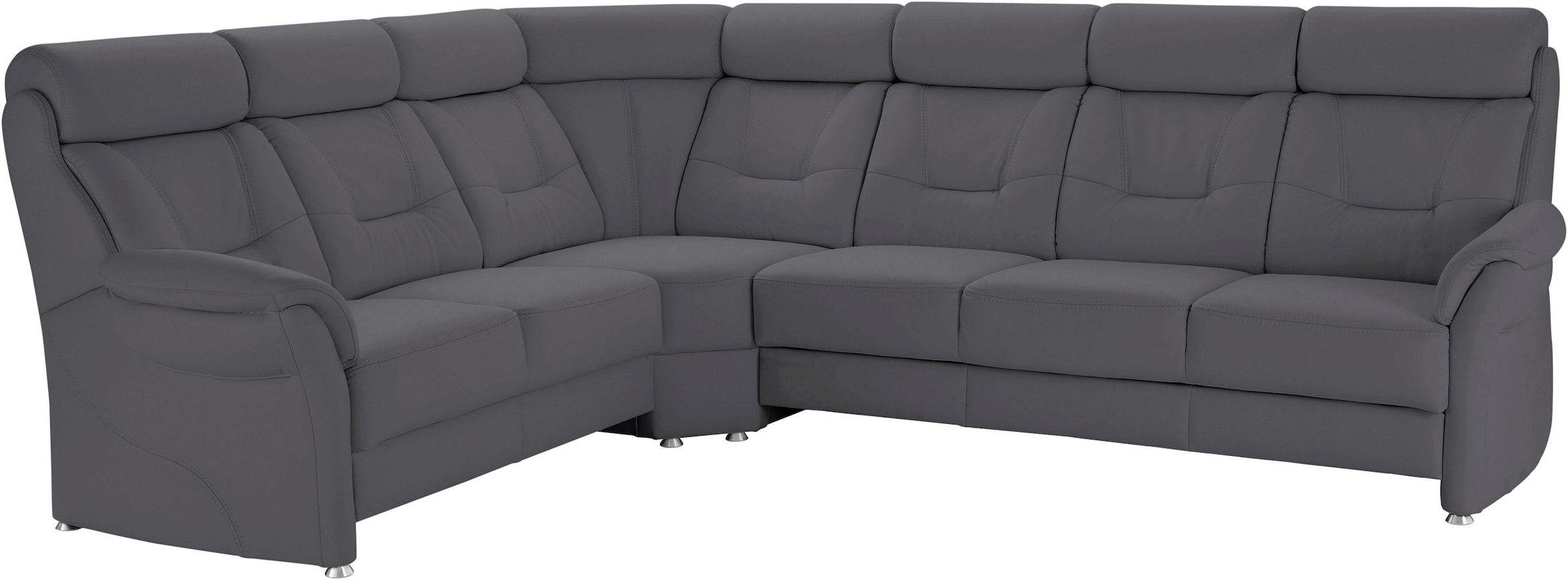Places of Style Ecksofa »Sardinien L-Form«, mit Kopfteilverstellung, wahlweise mit Bettfunktion