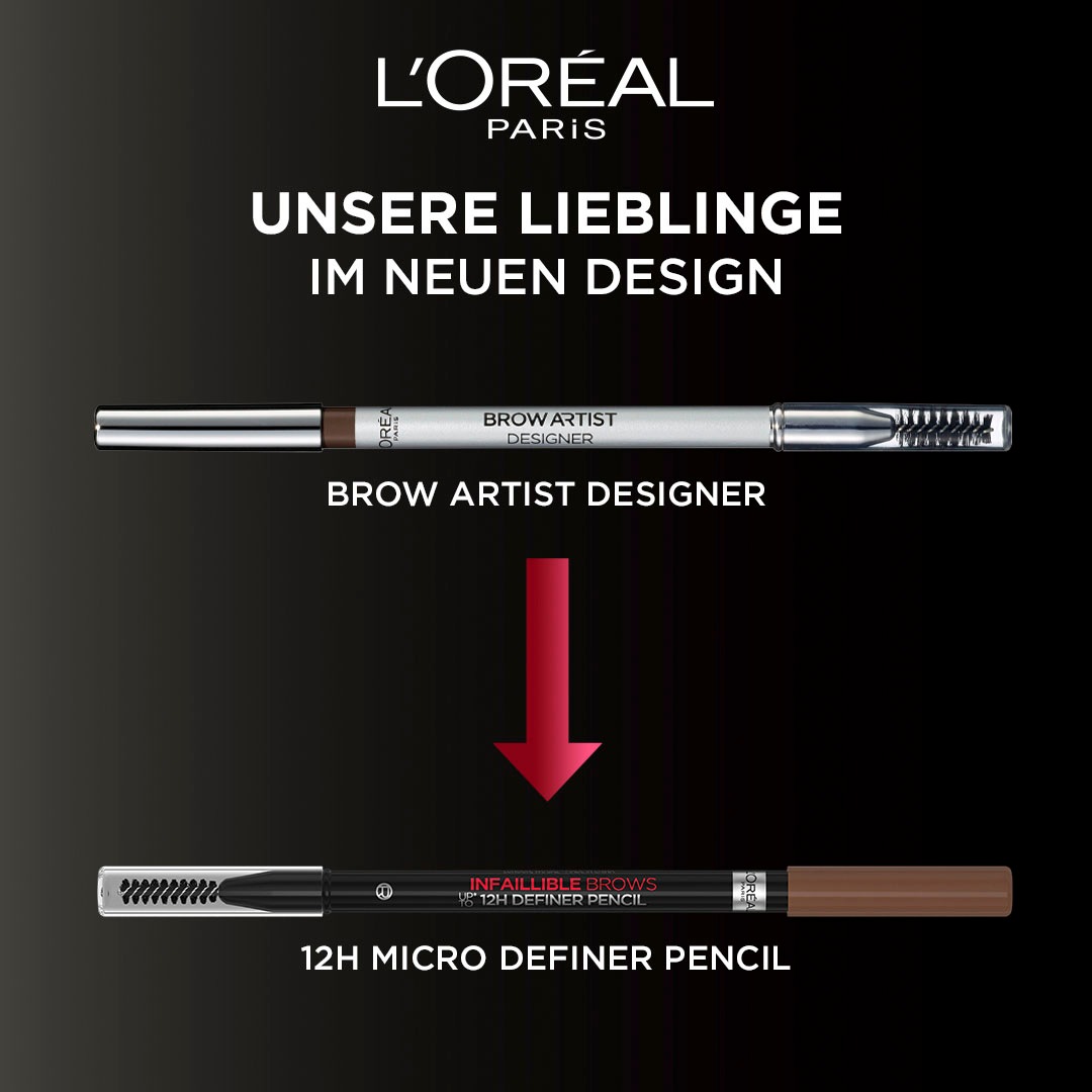 L'ORÉAL PARIS Augenbrauen-Stift »Brow Artist Designer«, Browlliner für perfekt geformte Wimpern