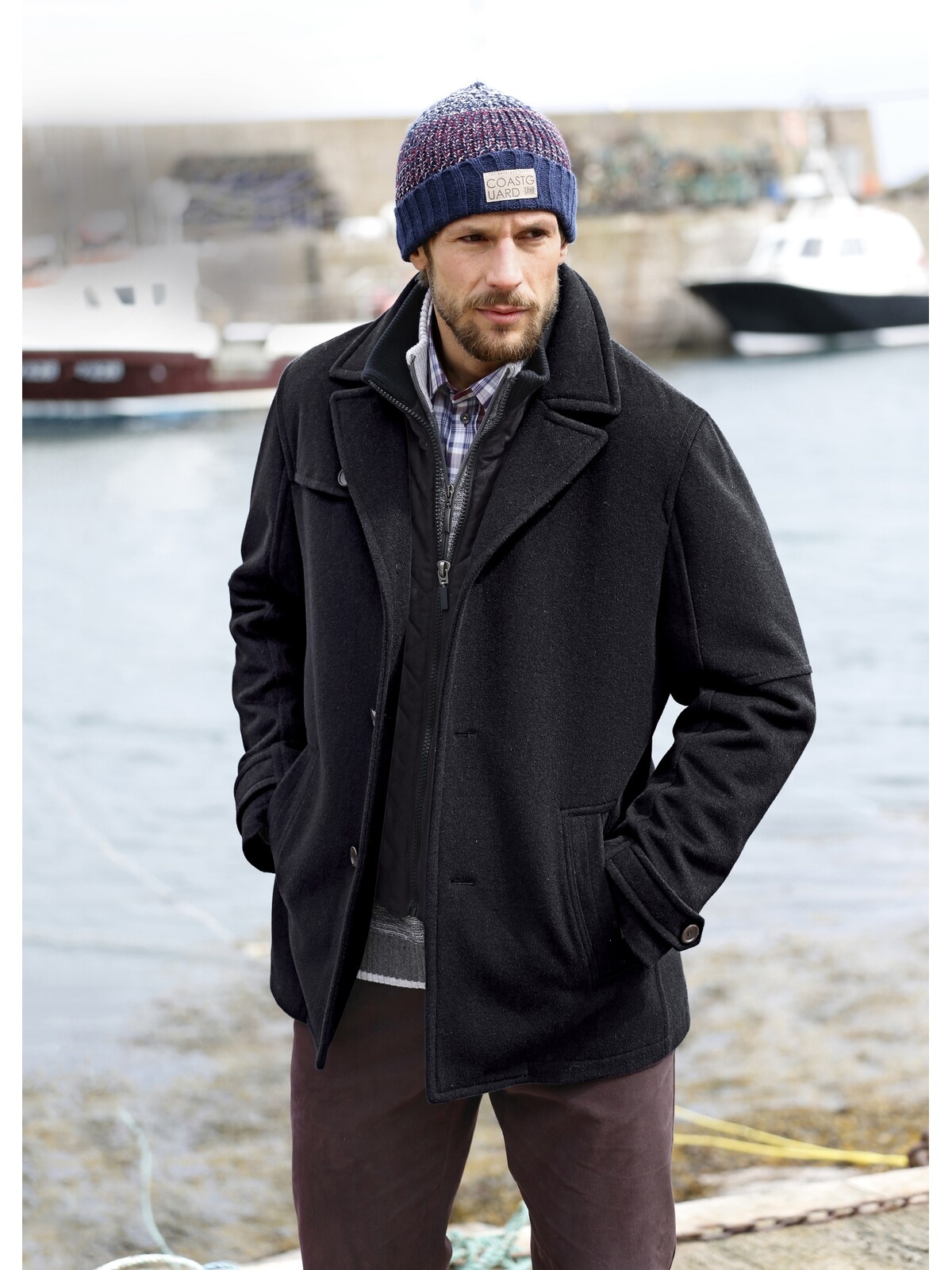 Jan Vanderstorm Langjacke »Jacke TJORVE«, (1 St.), mit abnehmbaren Stehkragen