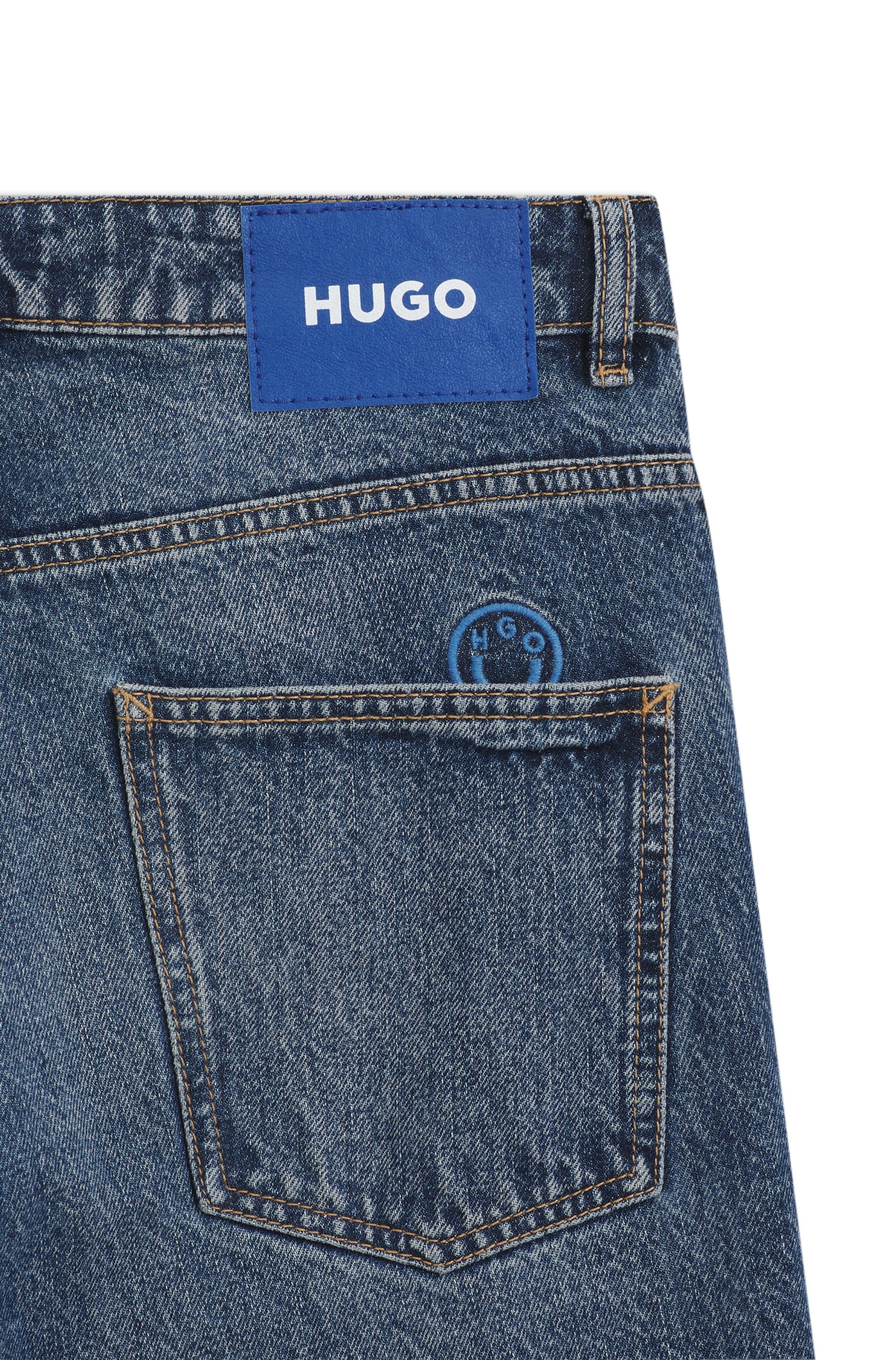 HUGO 5-Pocket-Jeans »Leni« im Loose Fit mit niedriger Bundhöhe