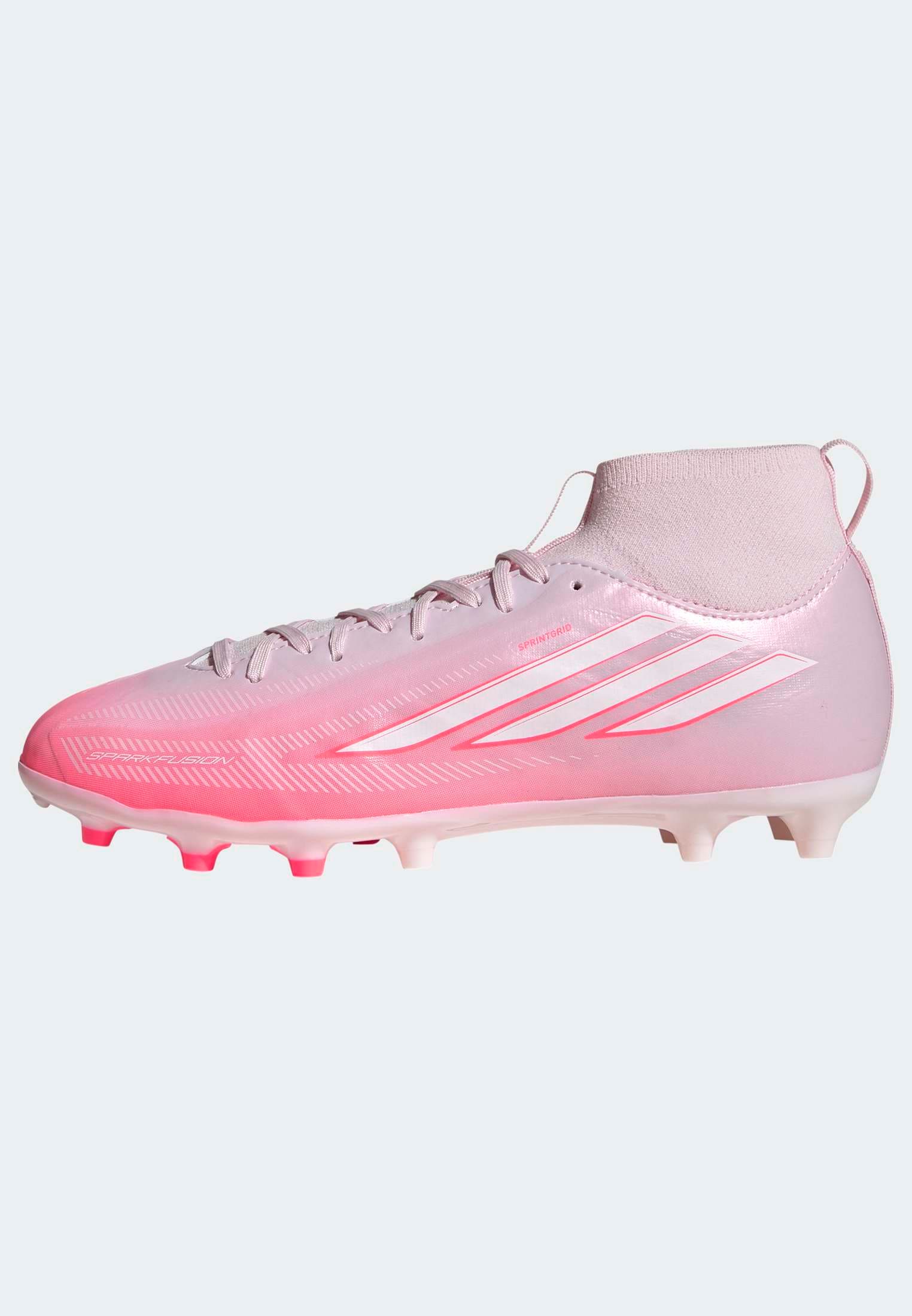 adidas Performance Fußballschuh »F50 SPARKFUSION LEAGUE KIDS , FESTE BÖDEN / KUNSTRASEN, HALBHOCH GESCH«  für Rasen und Kunstrasenplätze geeignet, für Jugendliche & Kinder
