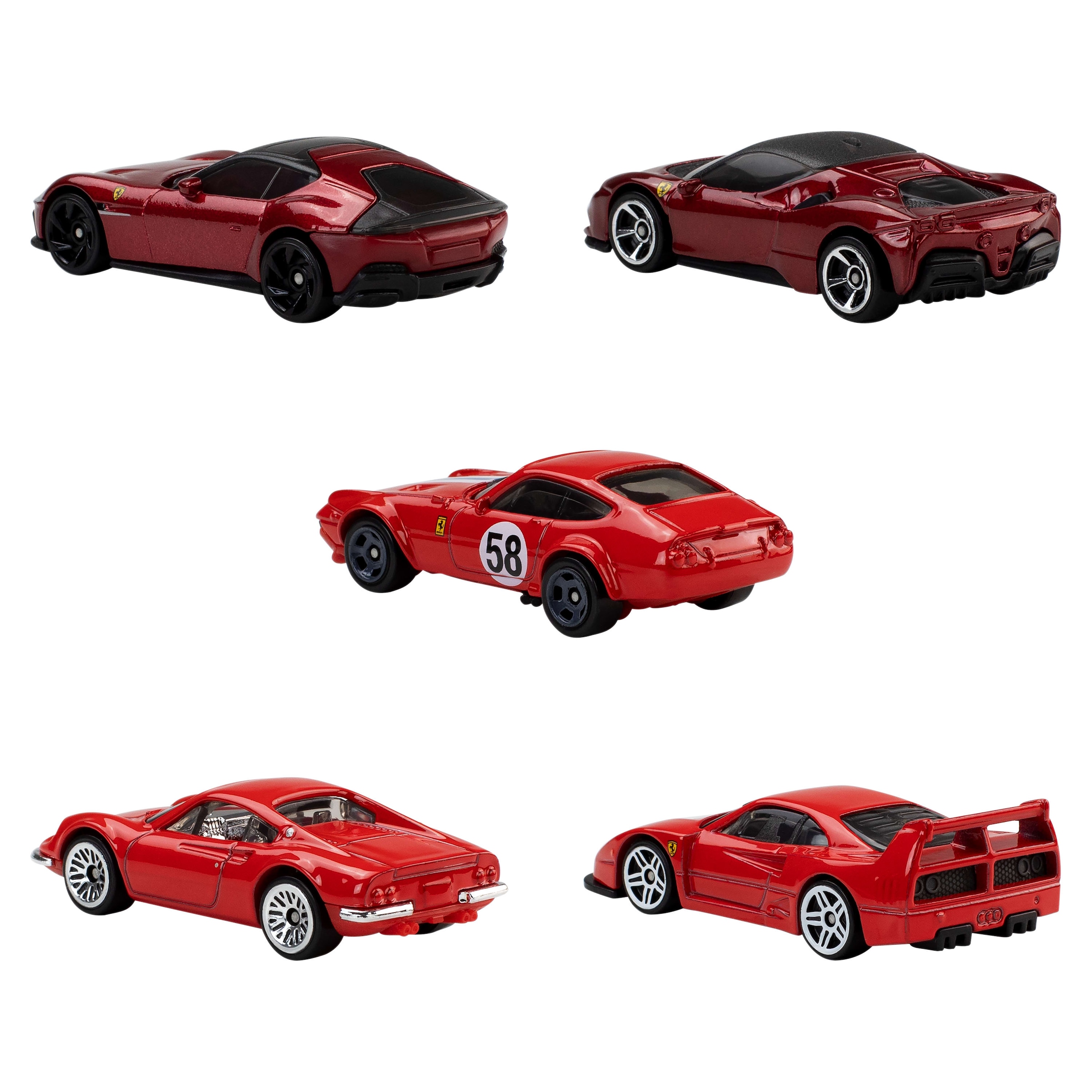 Hot Wheels Spielzeug-Auto »Ferrari 5er-Pack«