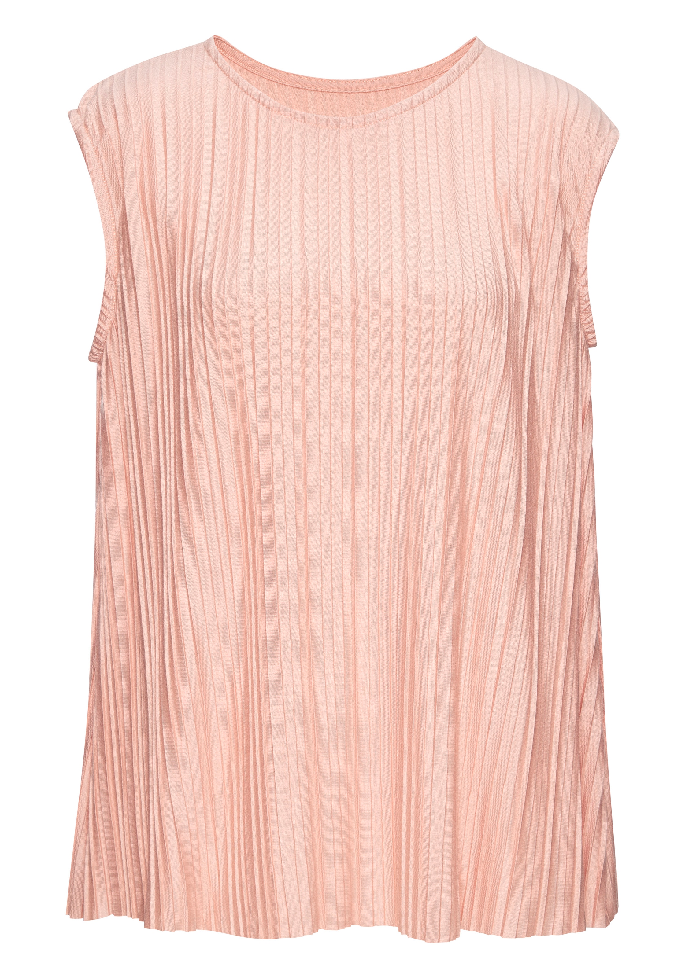 LASCANA Pliseetop aus angenehmer Viskose-Mischqualität