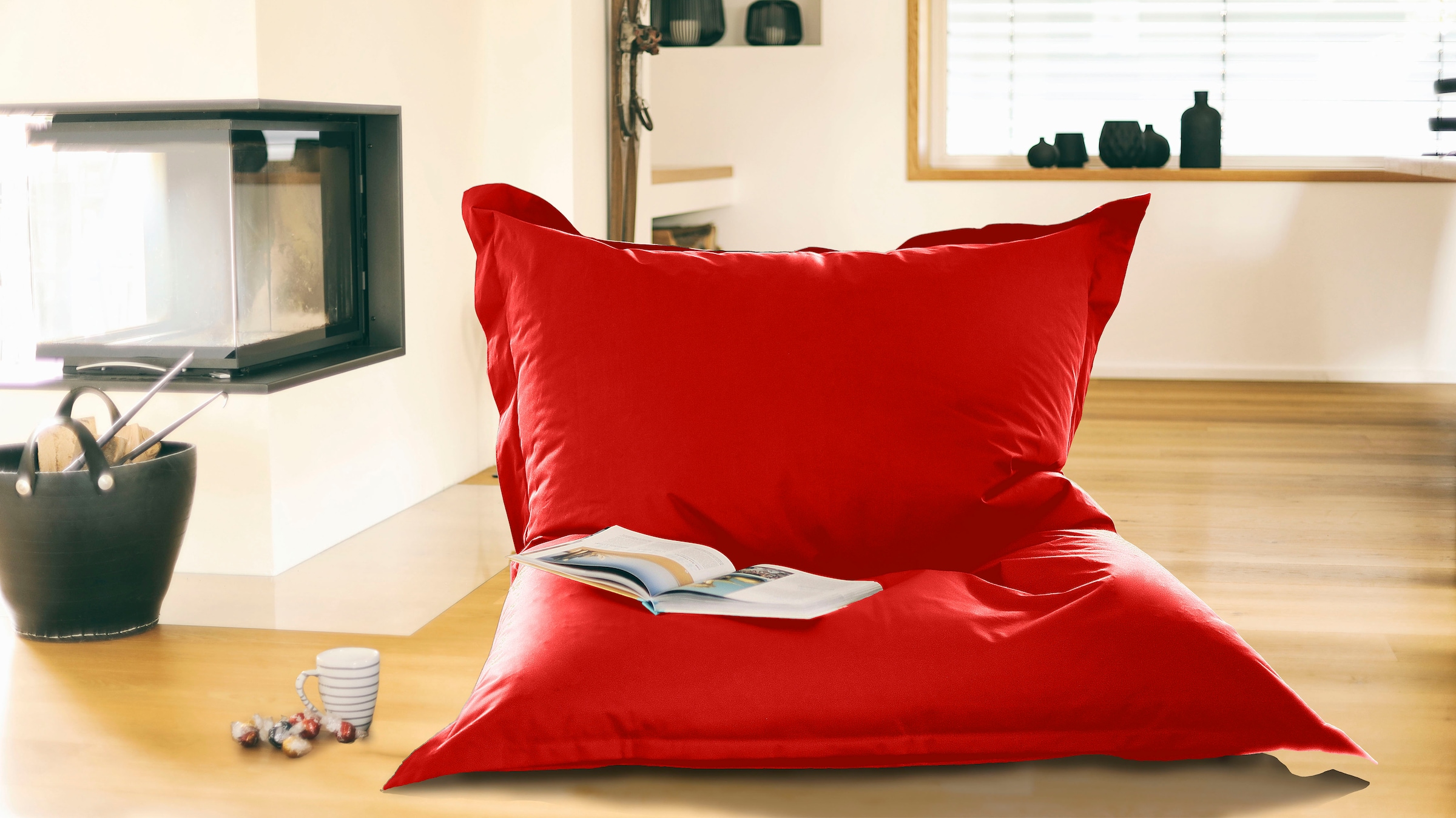 KiNZLER Sitzsack »Meso« 1 Stk. tlg. Uni Farben, Outdoor geeignet, ideal im Wohnzimmer & Kinderzimmer