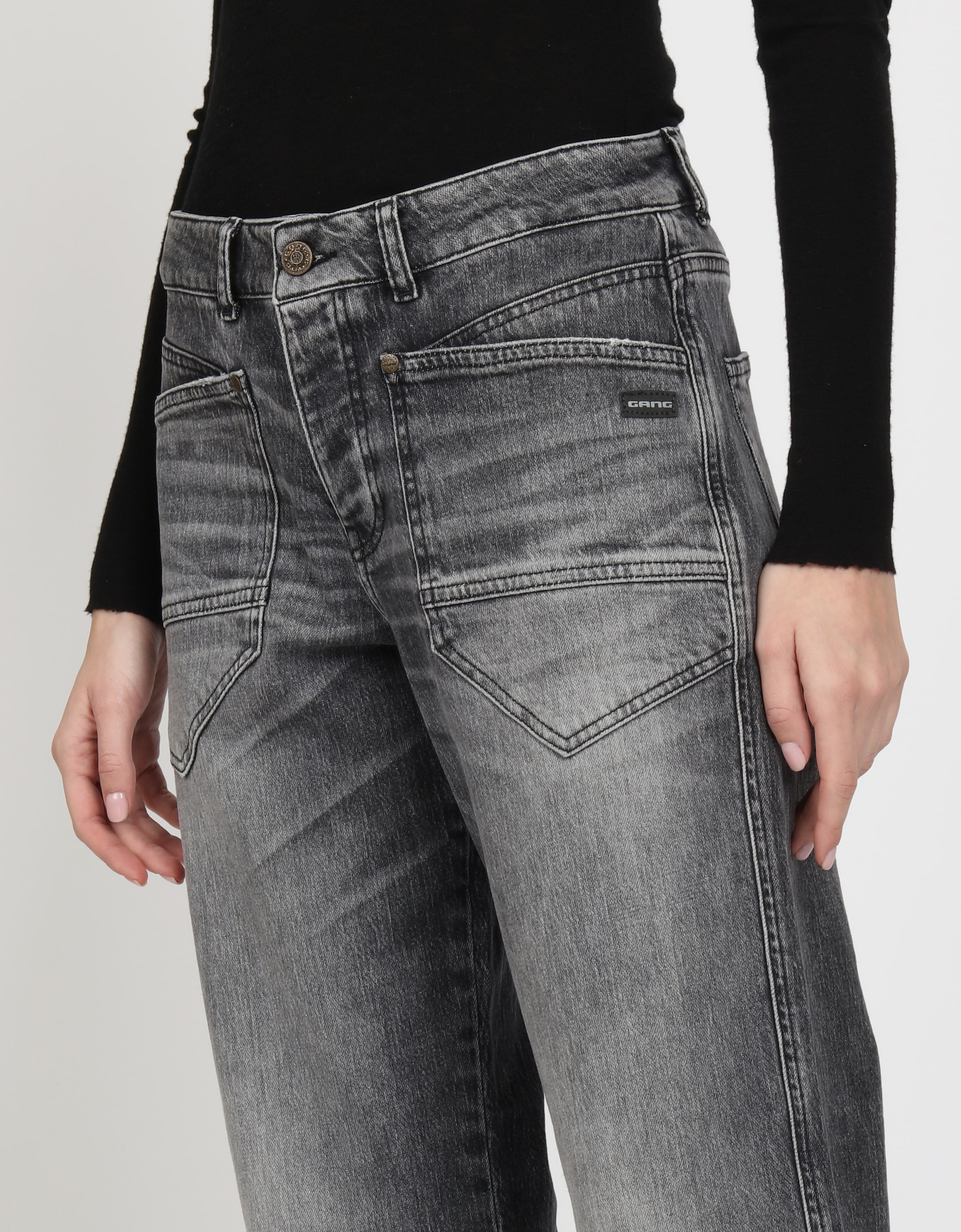 GANG Loose-fit-Jeans »94ROBERTA«, mit übergroßen aufgesetzten Taschen