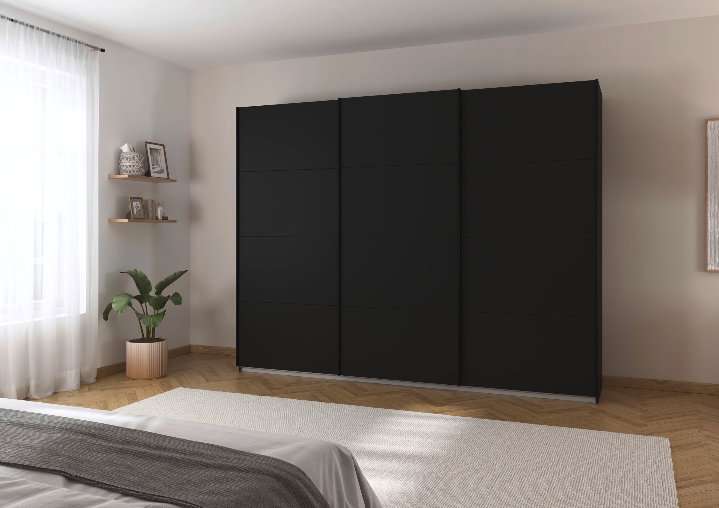 rauch Schwebetürenschrank »Kleiderschrank Schrank Garderobe Ankleide TOPSELLER OTELI« 3 Ausstattungen BASIC/CLASSIC/PREMIUM (inkl. SOFT-CLOSE-FUNKTION),  Breiten 203/271/315/360 cm Höhen 210/229 cm MADE IN GERMANY