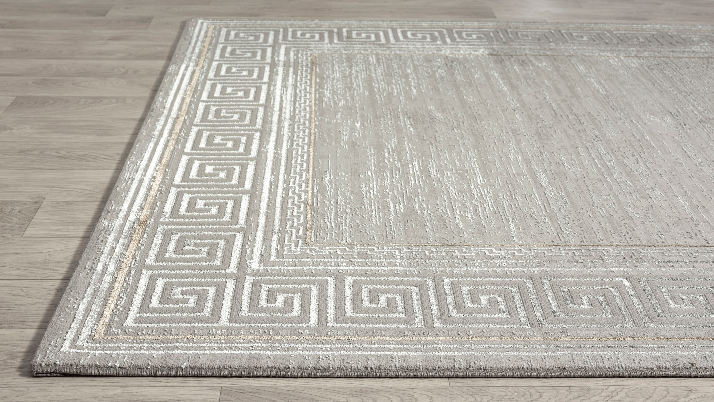 merinos Teppich »Creation 50052«, rechteckig, 10 mm Höhe, elegant, glänzend, Kurzflor, Indoor, pflegeleicht, robust