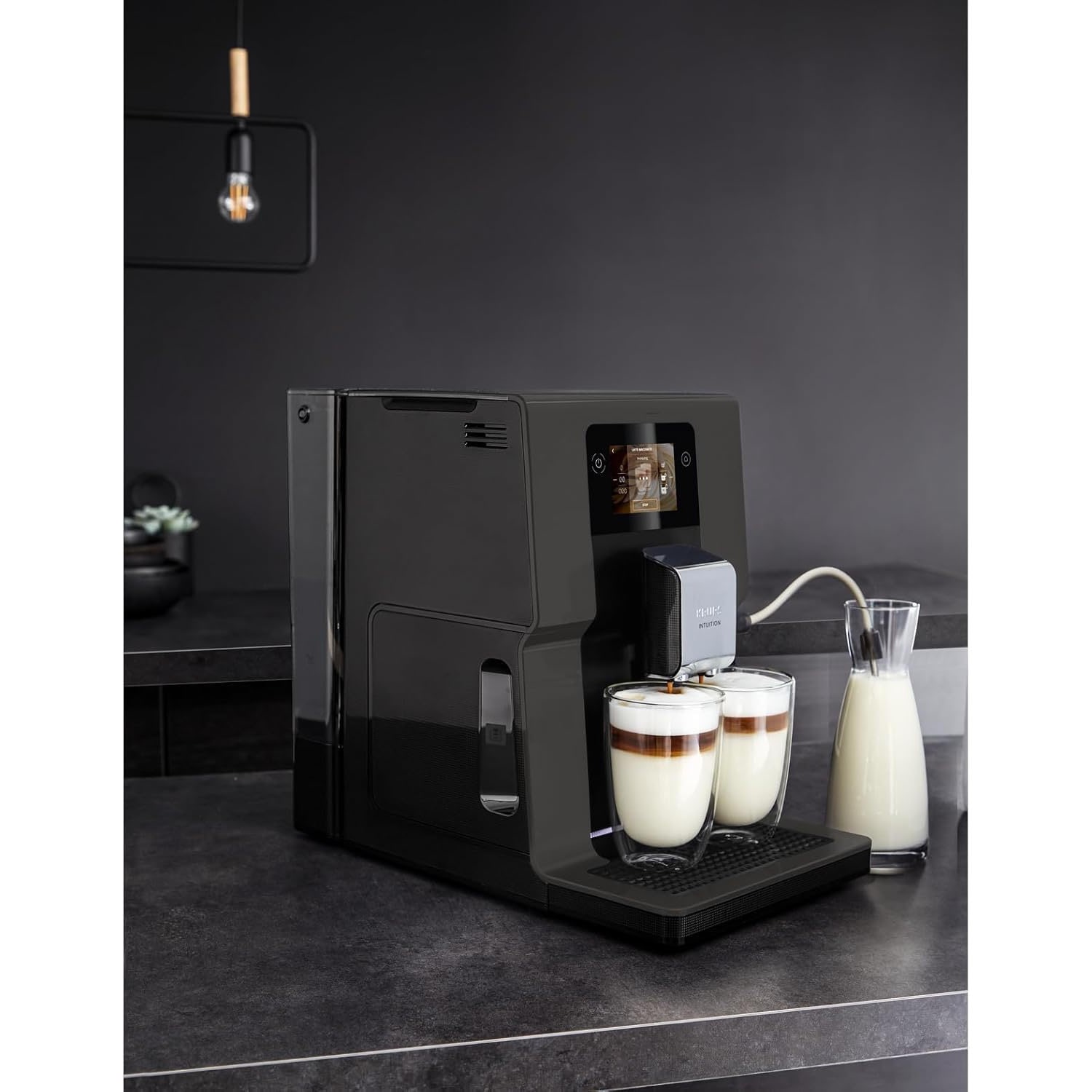 Krups Kaffeevollautomat »EA872B Intuition Preference« 3,5"-Farb-Touchscreen, intuitive farbige Lichtanzeigen